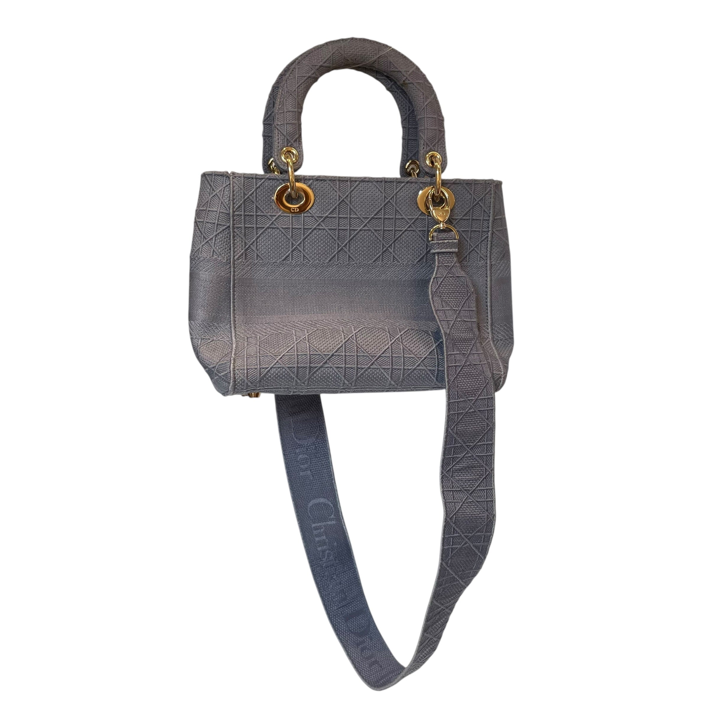 Christian Dior/Hand Bag/Stripe/Cotton/BLU/LADY D'LITE view 2