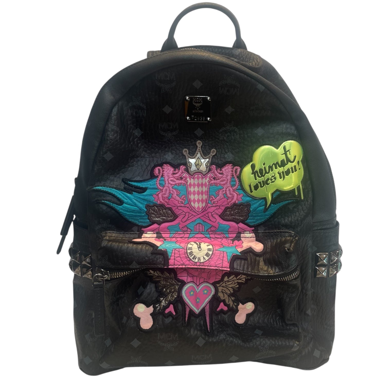 MCM/Backpack/Monogram/Leather/BLK/stefan strumbel/viesto view 1