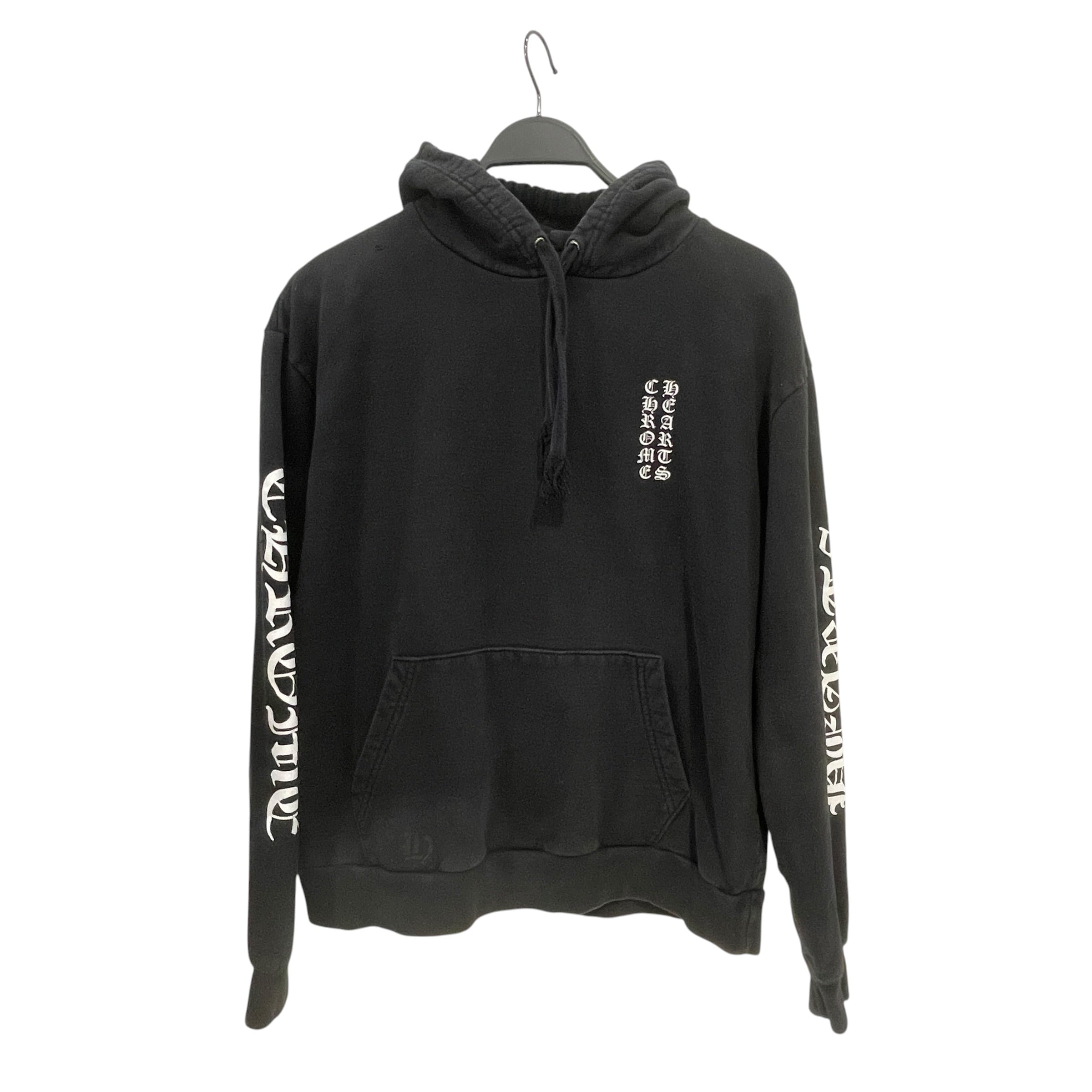 CHROME HEARTS/Hoodie/S/Cotton/BLK/chest sleeve logos black S view 1