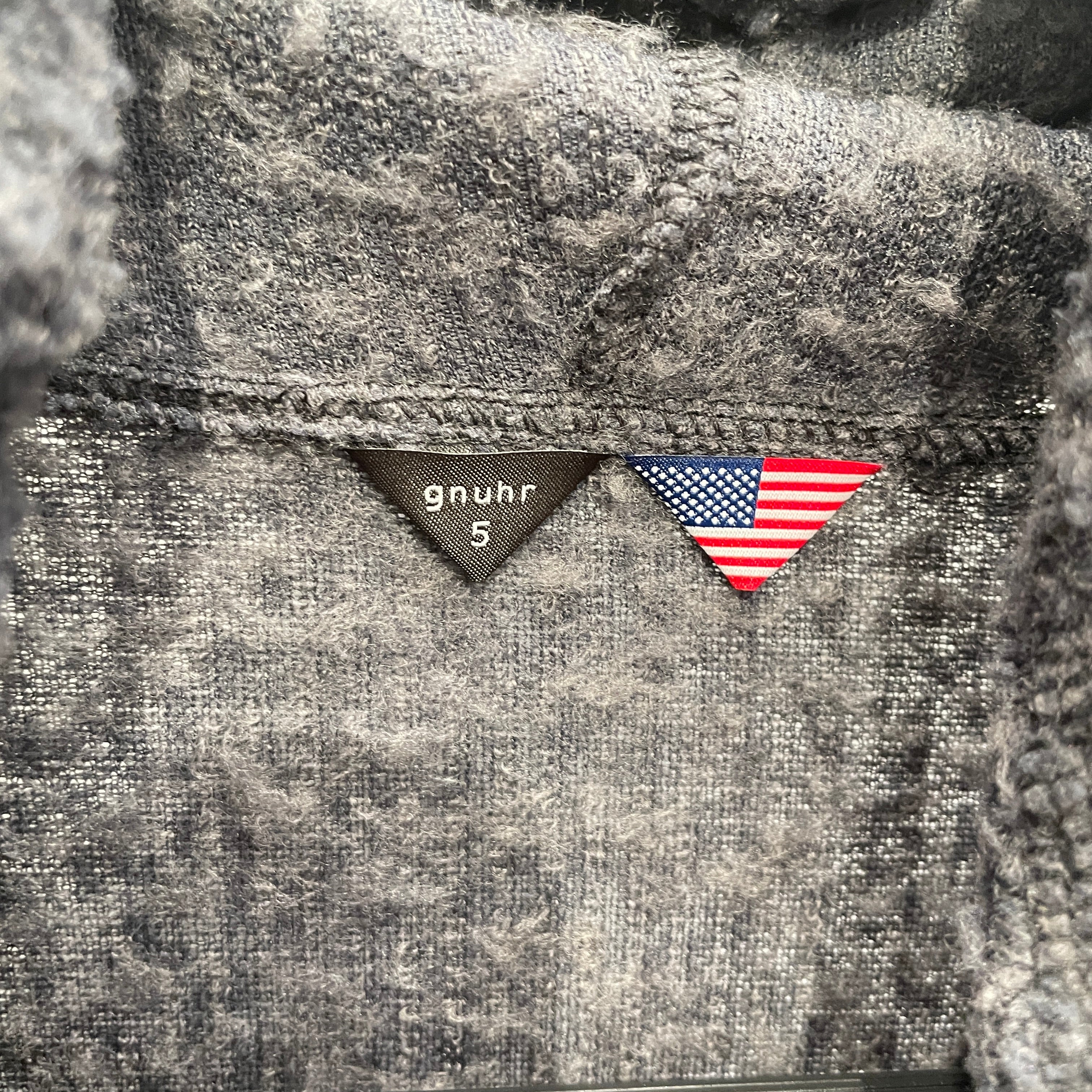 GNUHR/Hoodie/5/Wool/GRY/MOCKNECK view 3