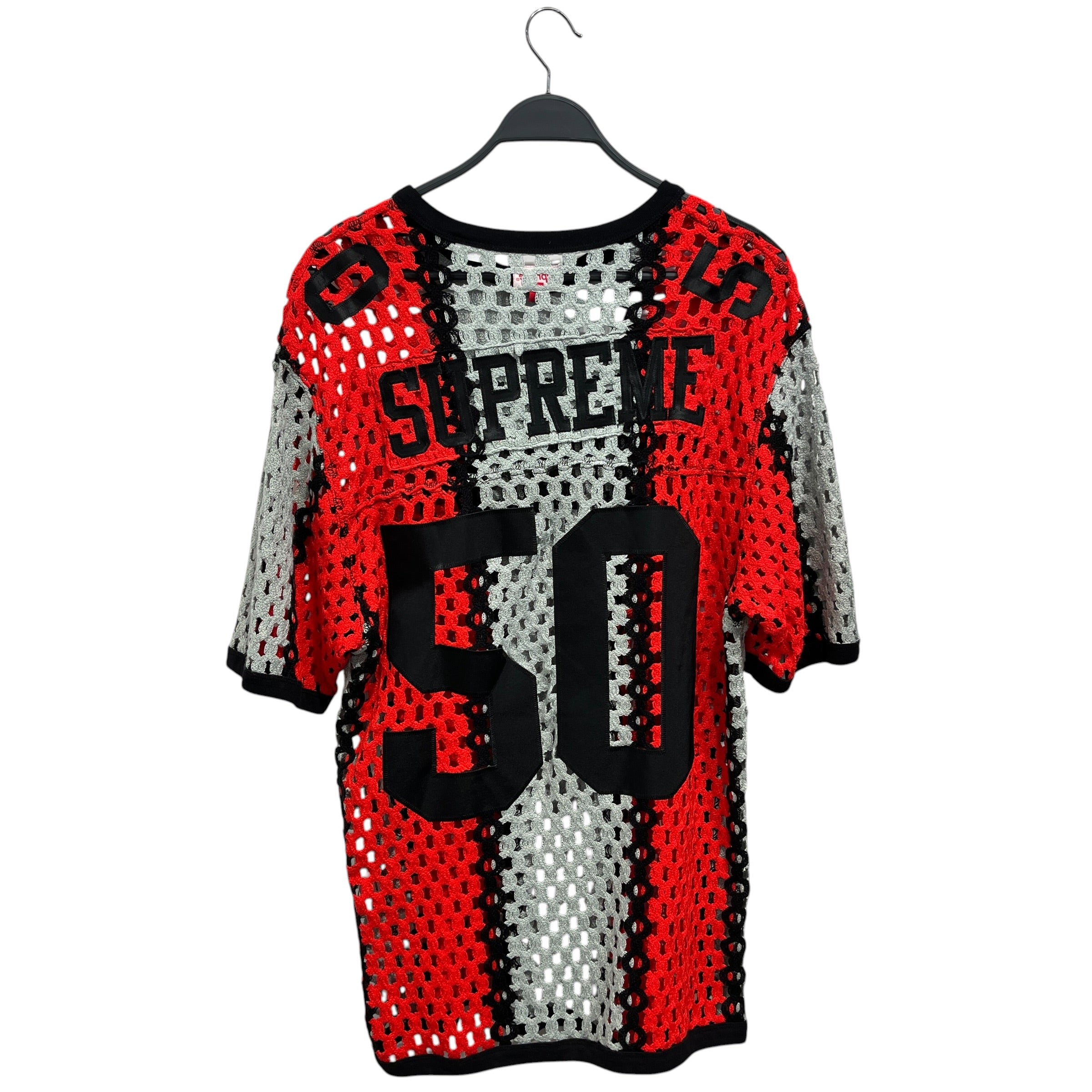 Supreme/T-Shirt/L/Polyester/RED/Crochet Football Jeresy view 2