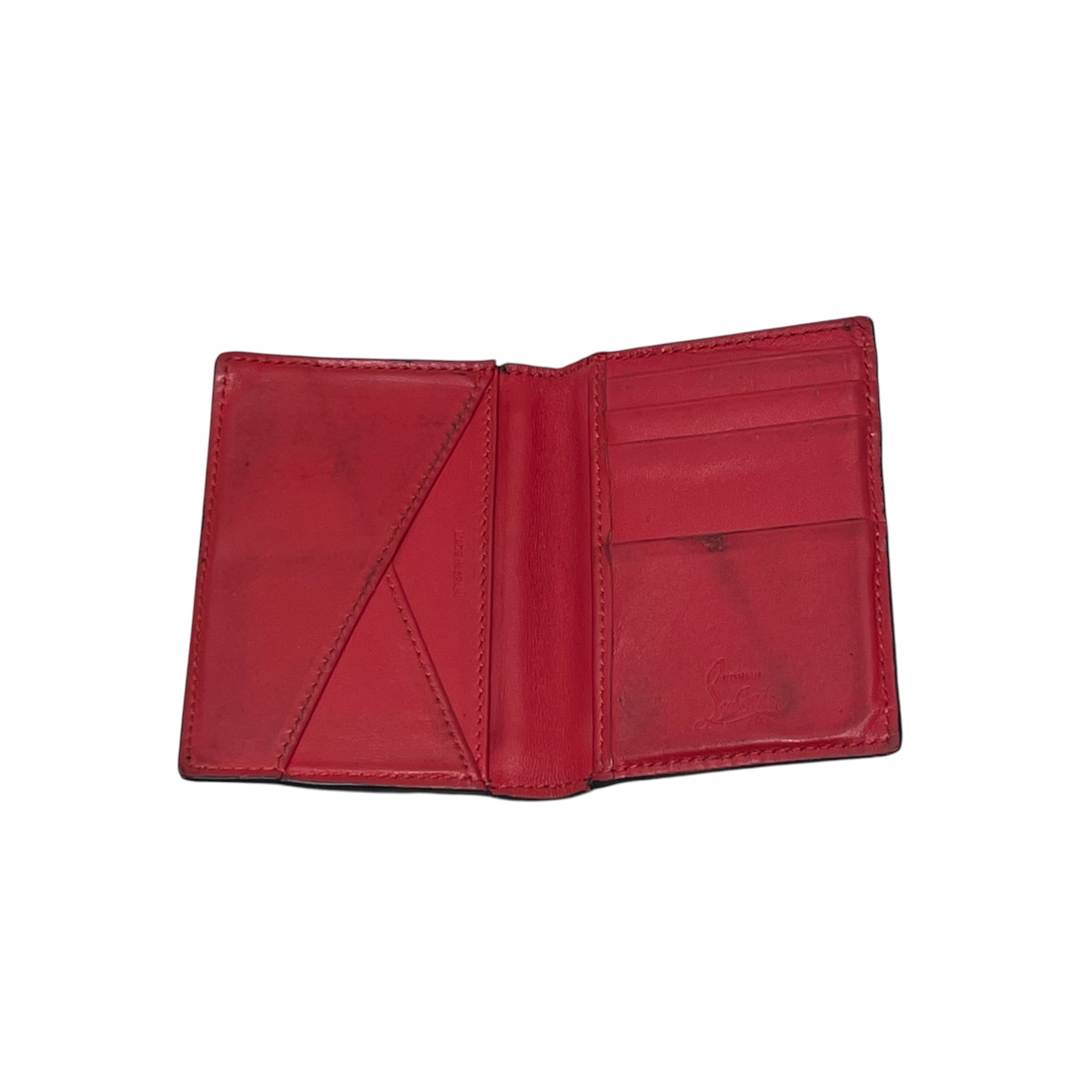 Christian Louboutin/Wallet/Leather/BLK/M's/spike view 2