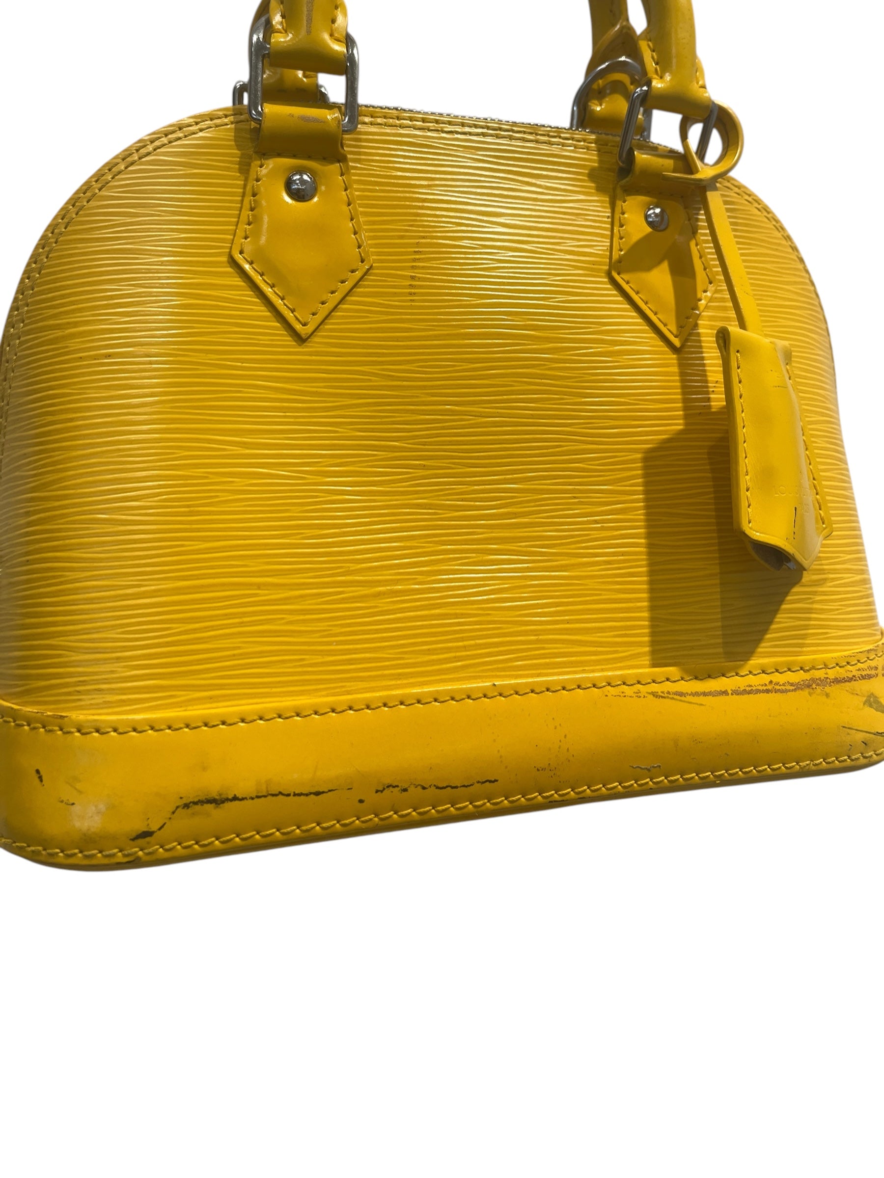 LOUIS VUITTON/Hand Bag/Yellow/Leather/ALMA BB_EPI/M40866 view 8