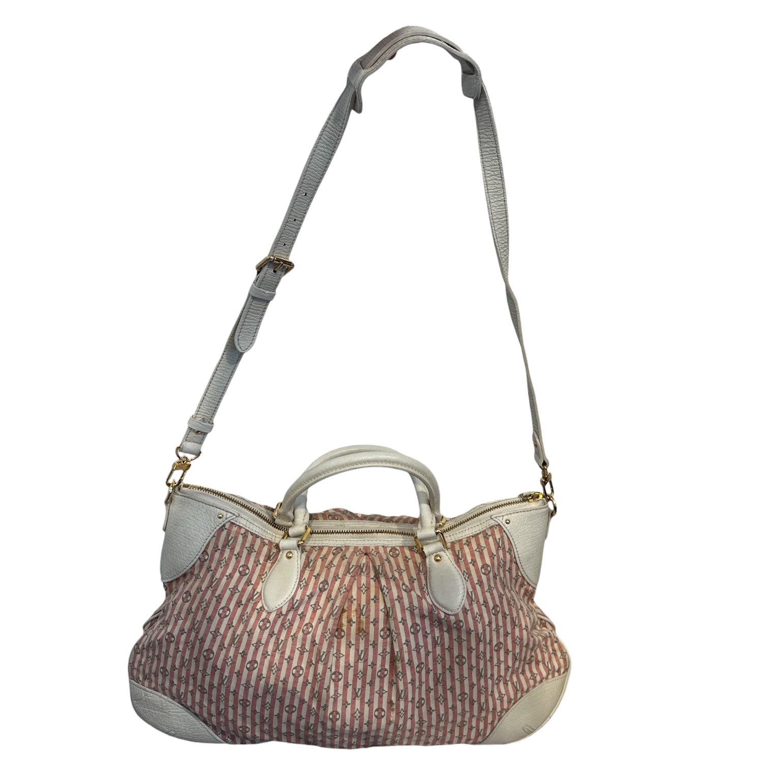 LOUIS VUITTON/Hand Bag/Stripe/PNK/croisette marina GM bag view 5