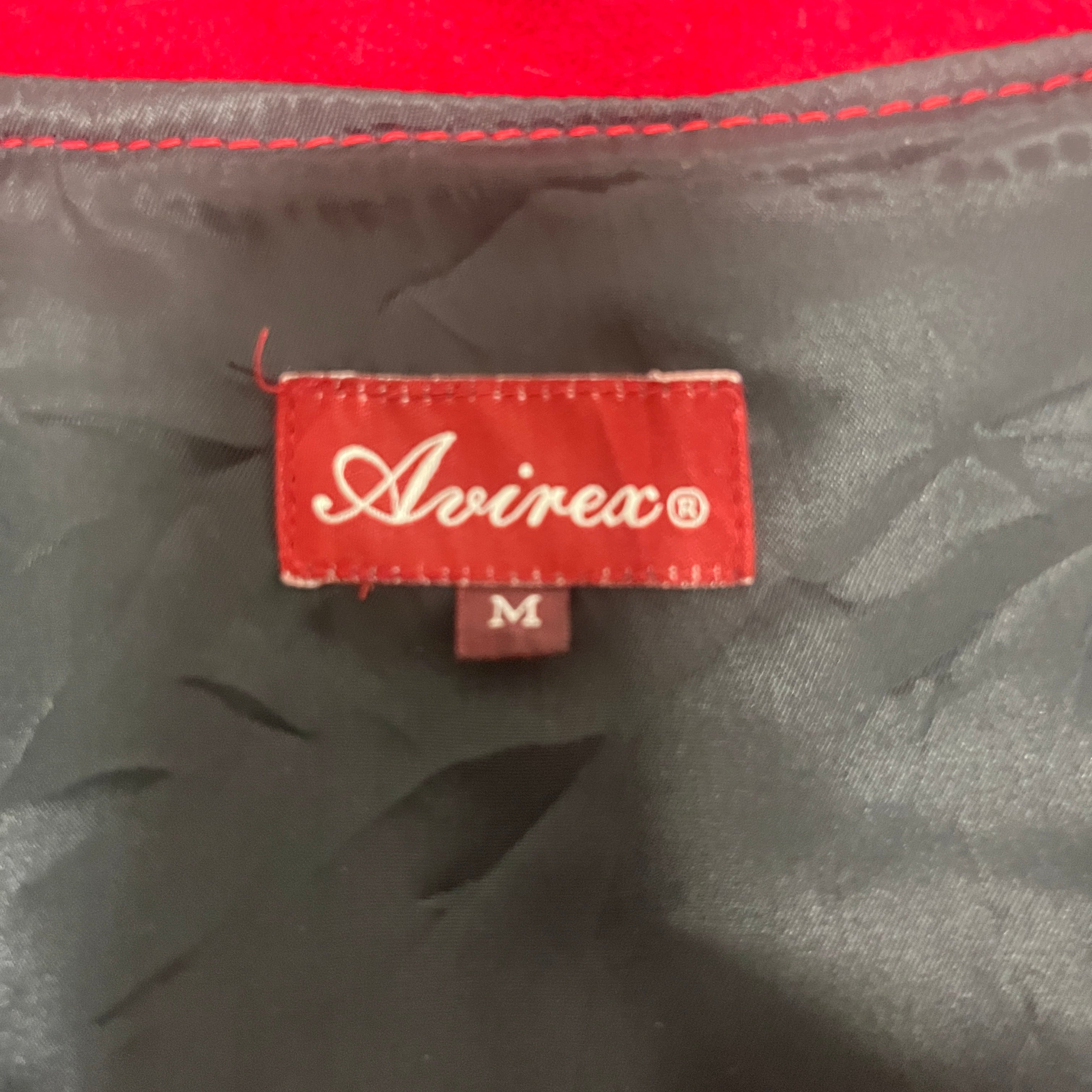 AVIREX/Coat/M/Wool/RED/FUR HOOD view 3