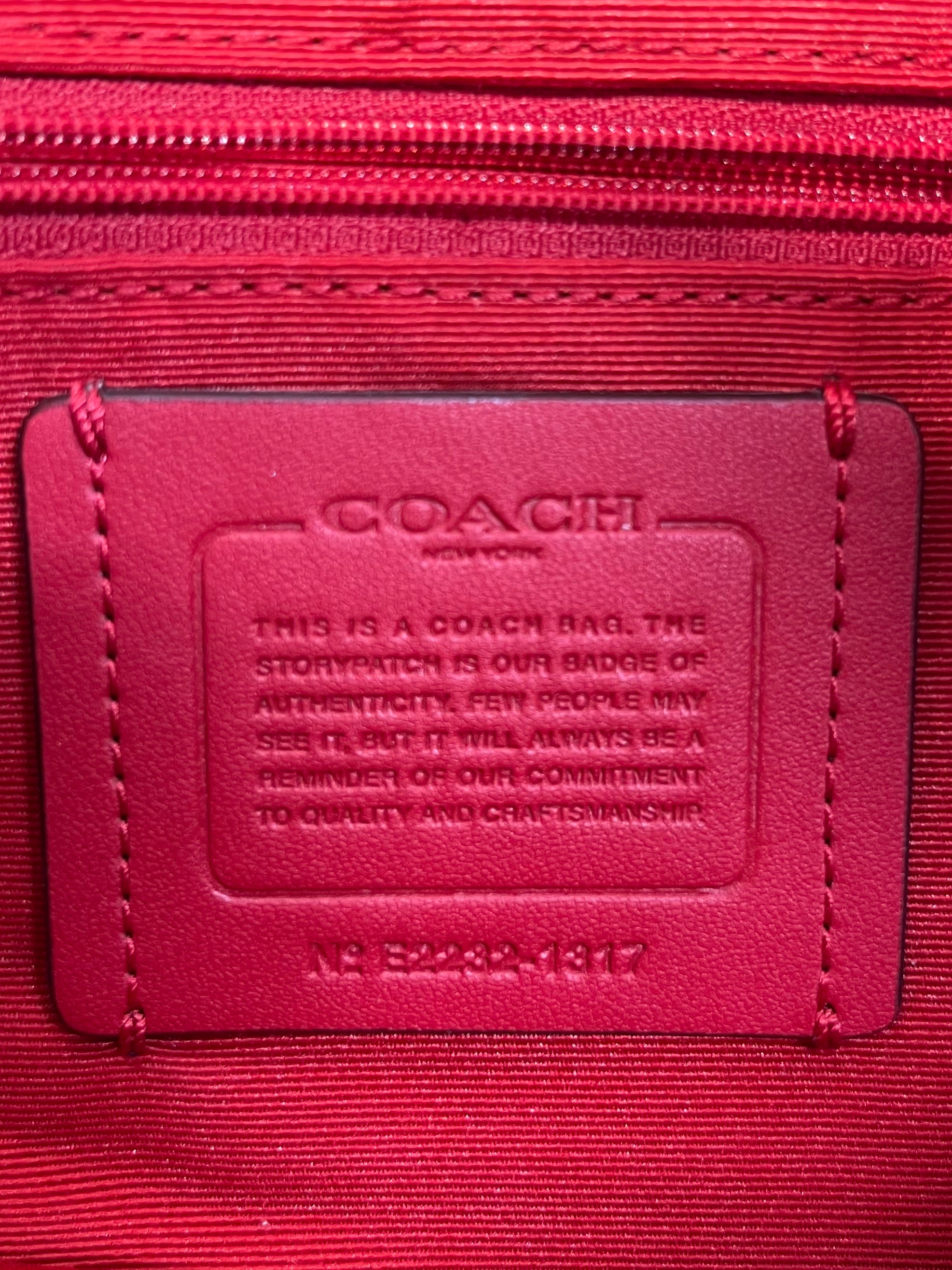 COACH/Cross Body Bag/Leather/RED/remi red leather view 3