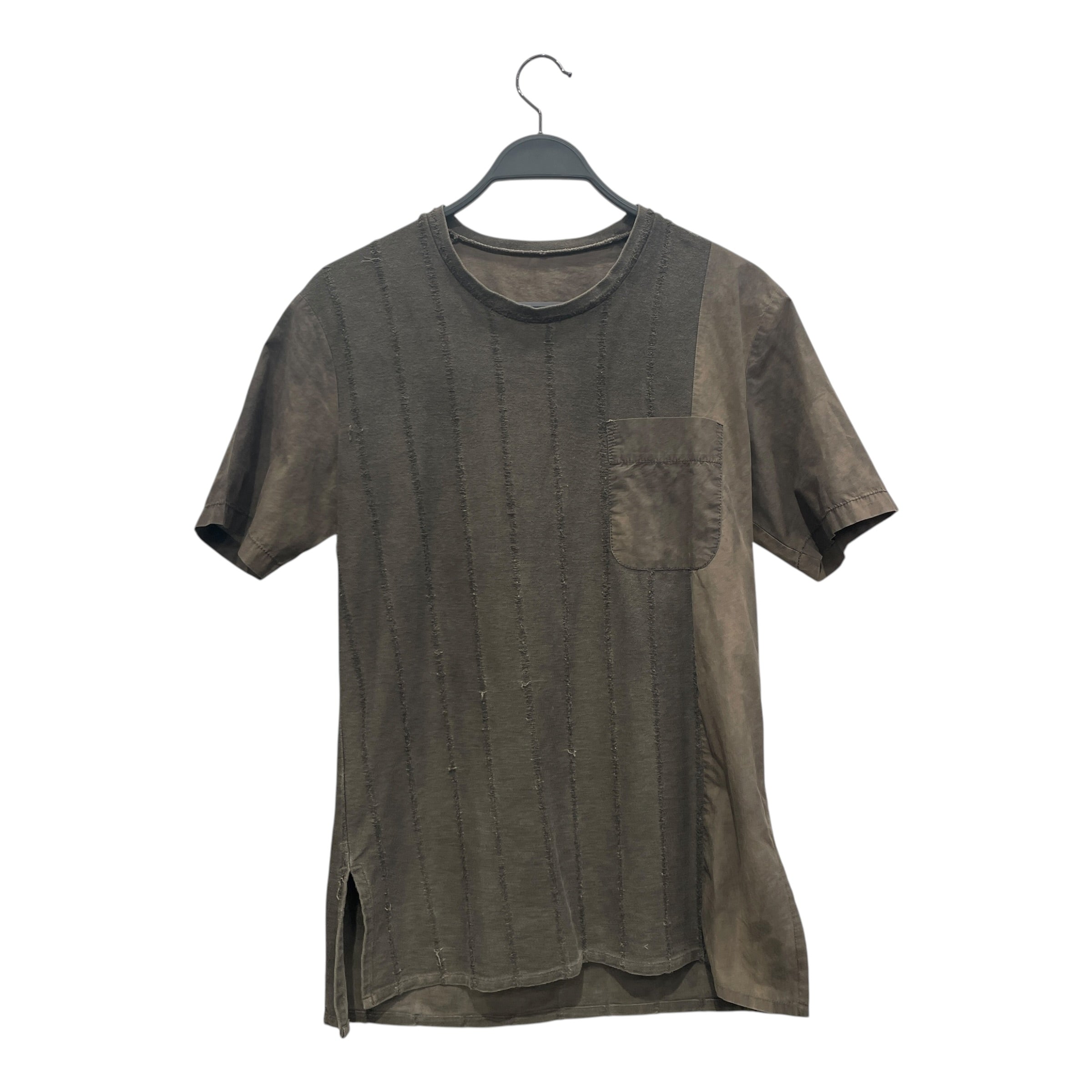 UMA WANG/T-Shirt/XL/GRN/DUAL FABRIC DESIGN/GRAY view 1