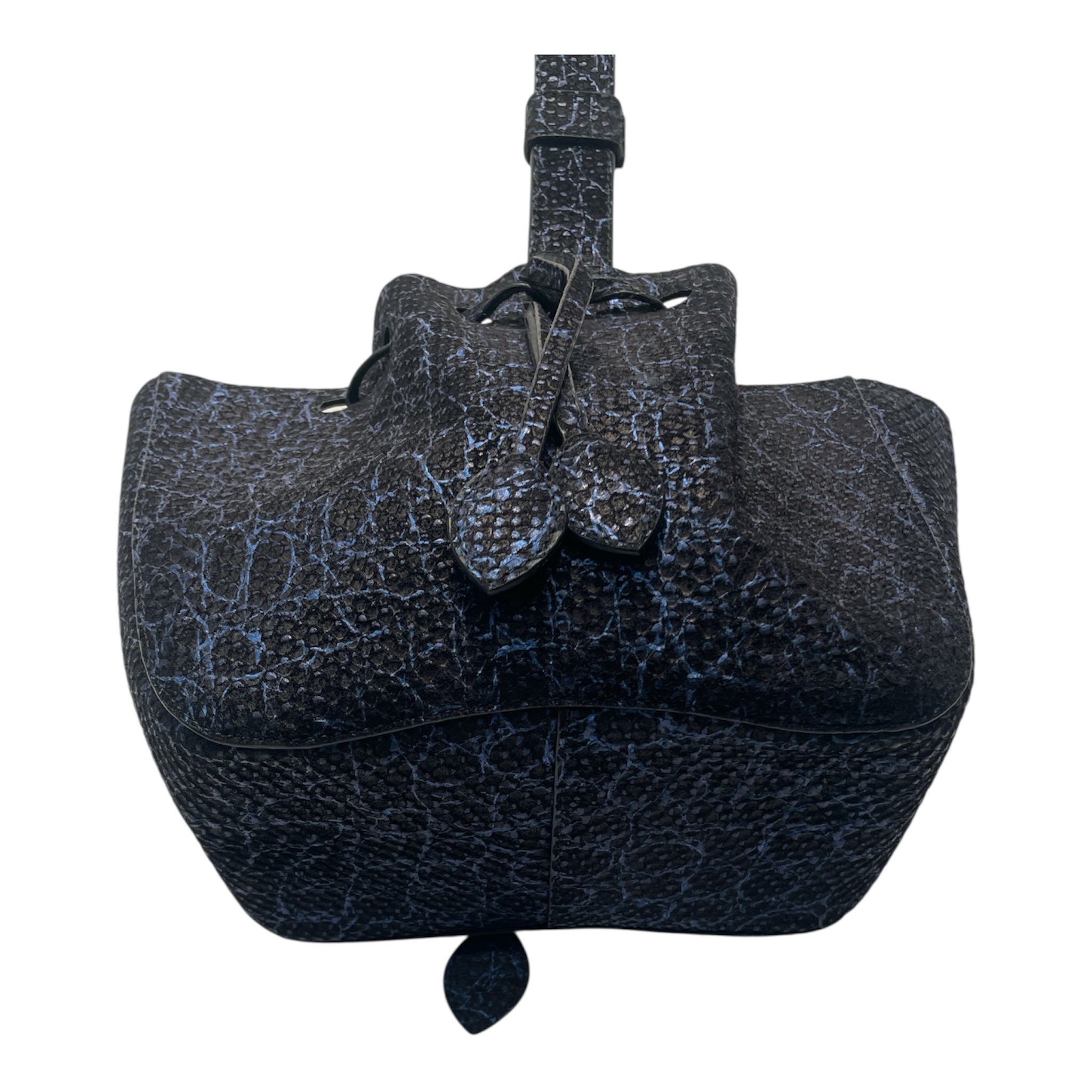 ALAIA/Bag/Animal Pattern/Leather/NVY/TOP HANDLE BUCKET BAG view 3