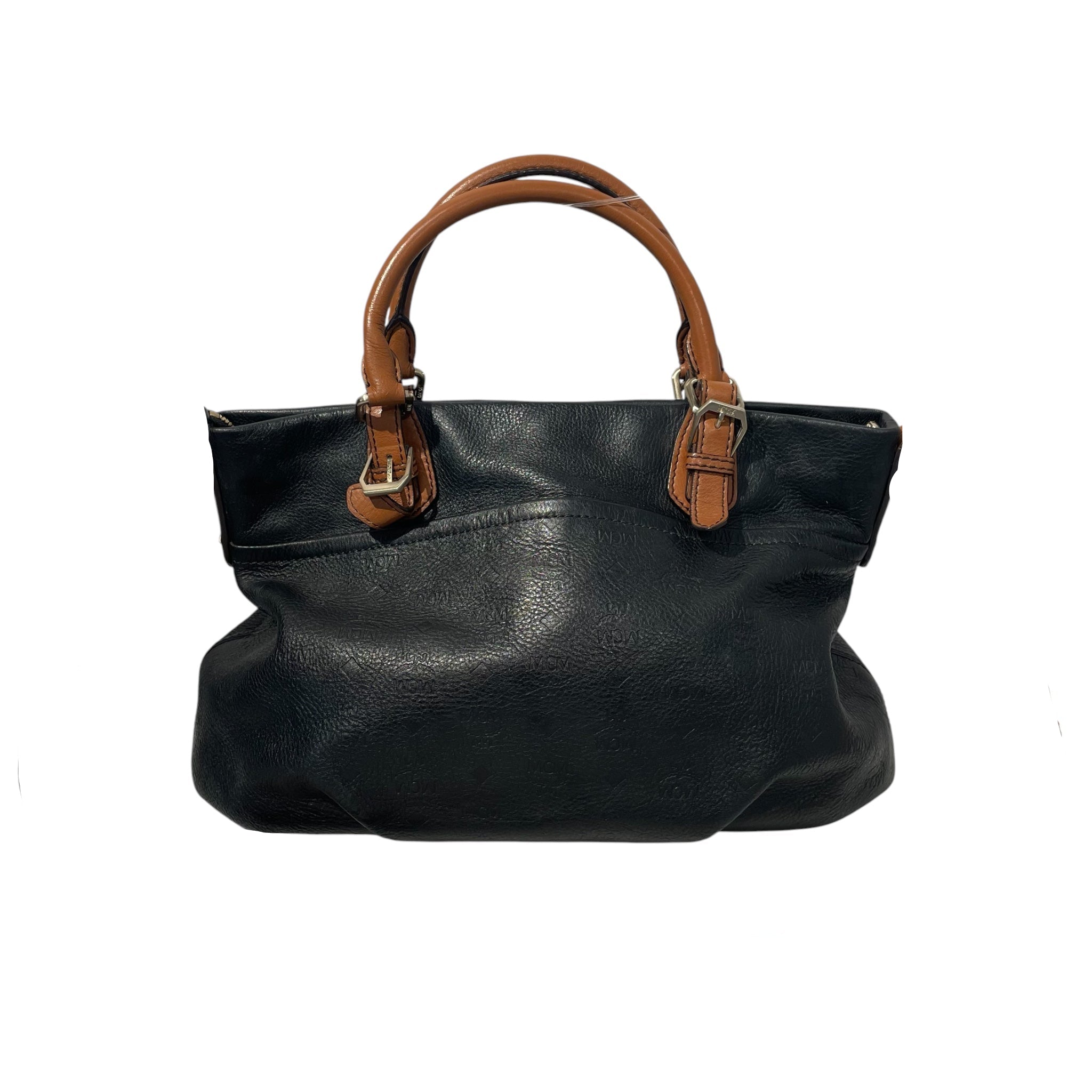 MCM/Hand Bag/All Over Print/Leather/BLK/ view 2