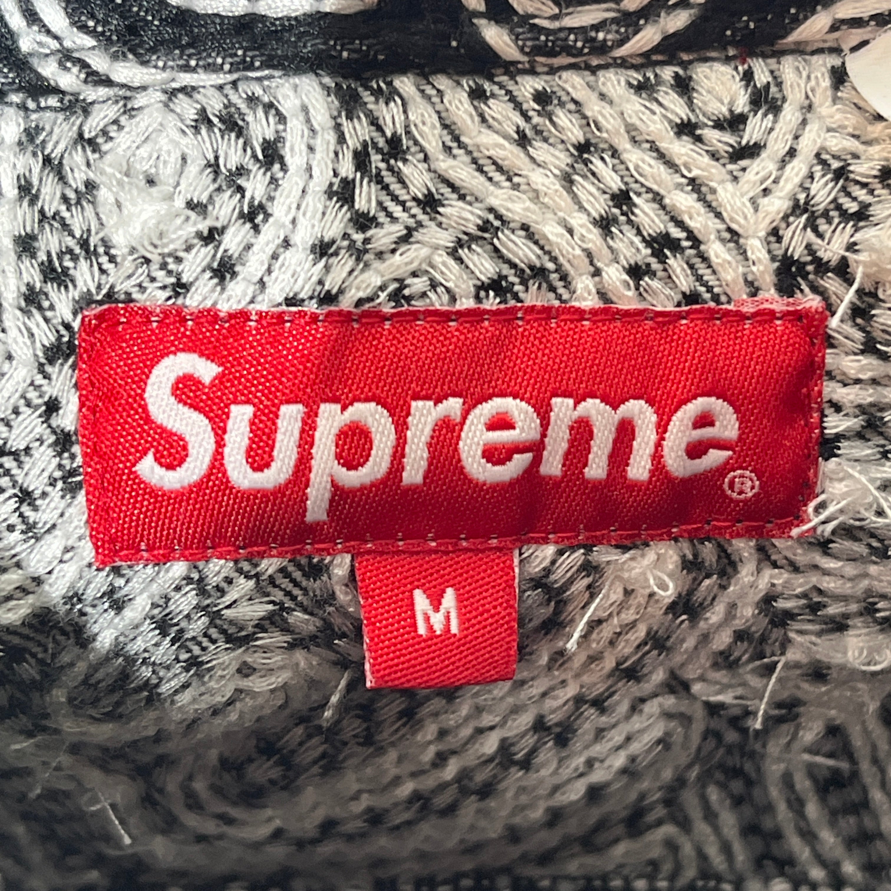 Supreme/Denim Jkt/M/Cotton/BLK/Graphic/Chainstitch Jacket view 3