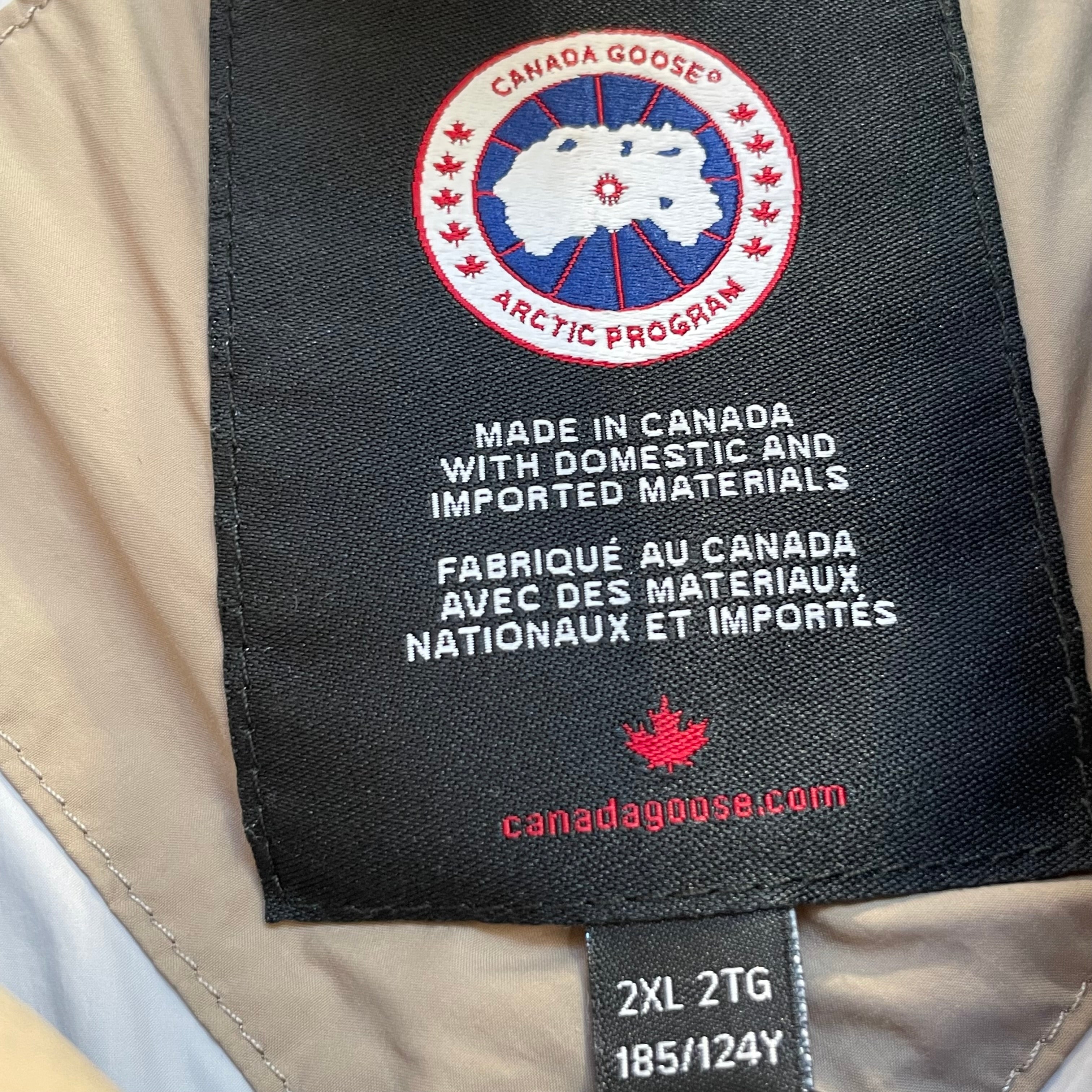 CANADA GOOSE/Puffer Vest/XXL/Nylon/BEG/gry liner/ tan white logo/2xl view 6