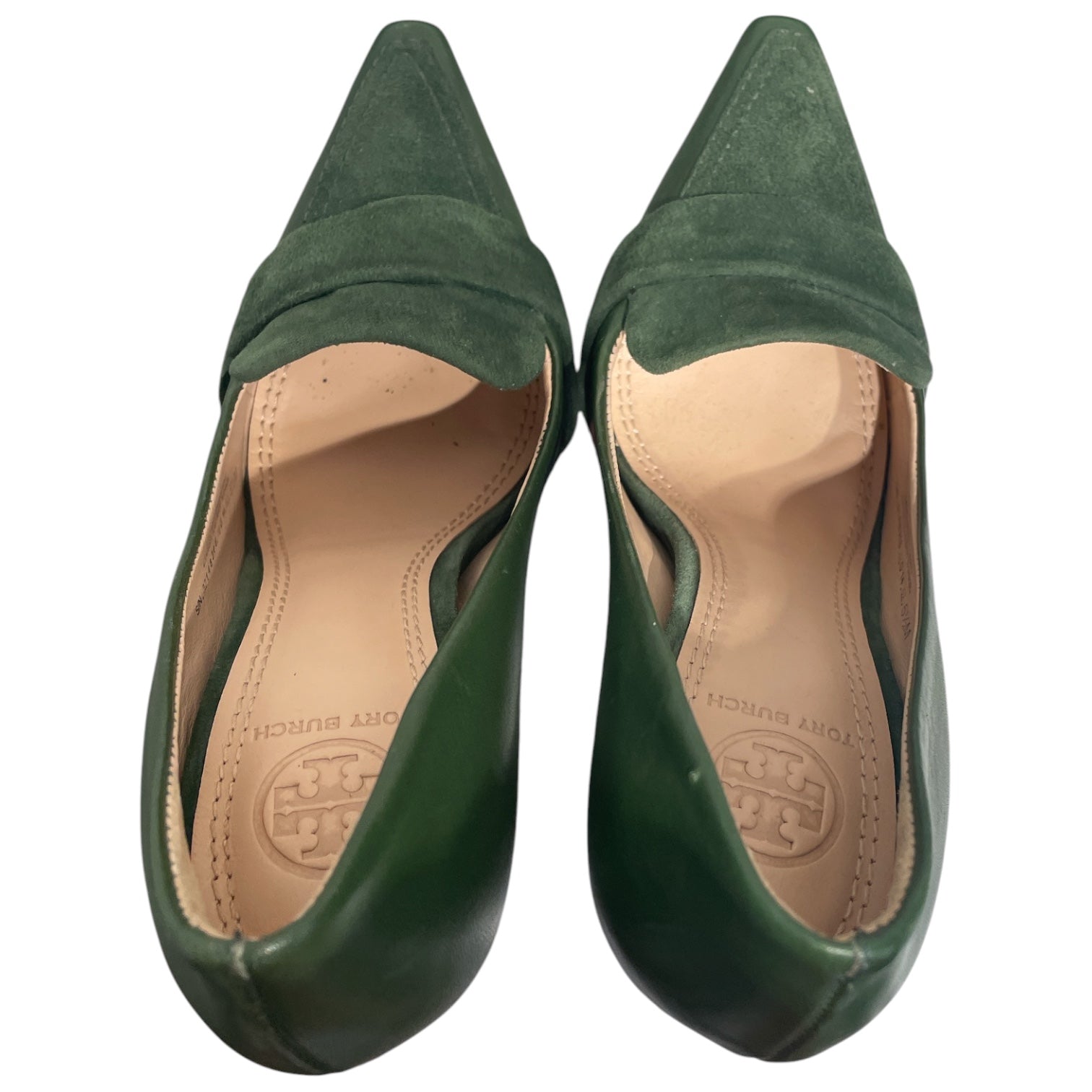 TORY BURCH/Heels/US 5.5/Suede/GRN/Green Suede Smith Pumps view 3