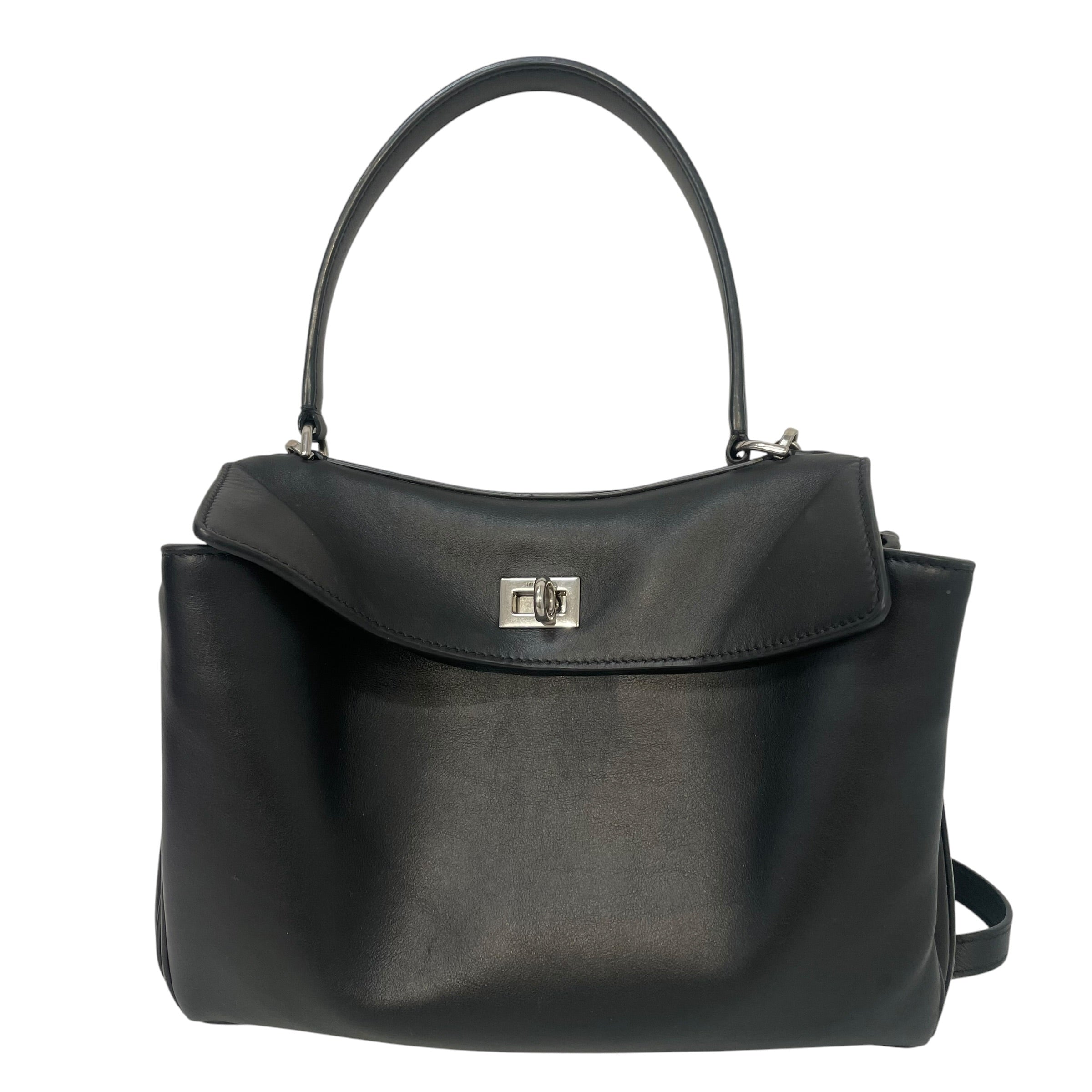 BALENCIAGA/Cross Body Bag/Leather/BLK/Rodeo Small view 1