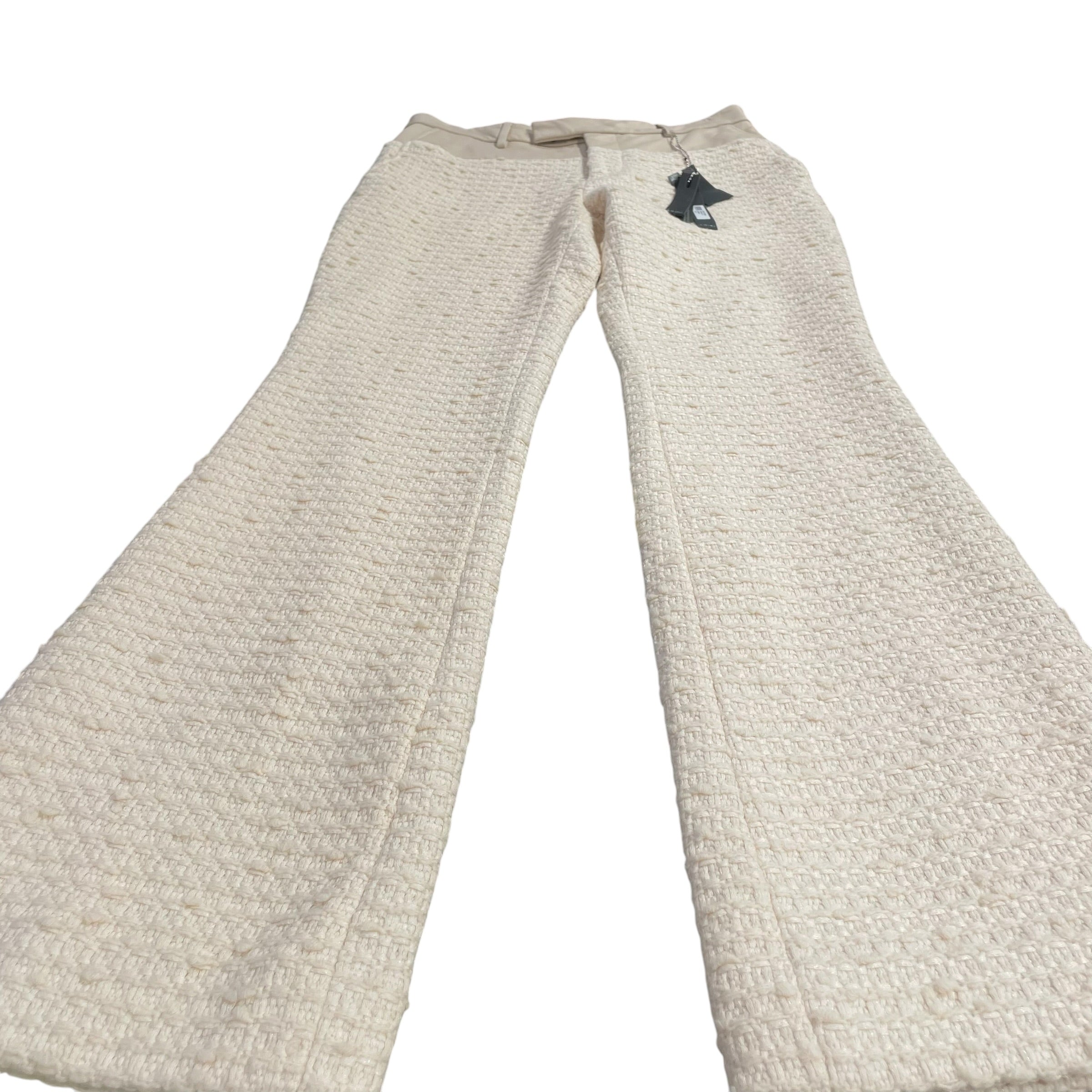 AMIRI/Bootcut Pants/42/Cotton/CRM/COTTON BLEND\LEATHER TRIM view 5