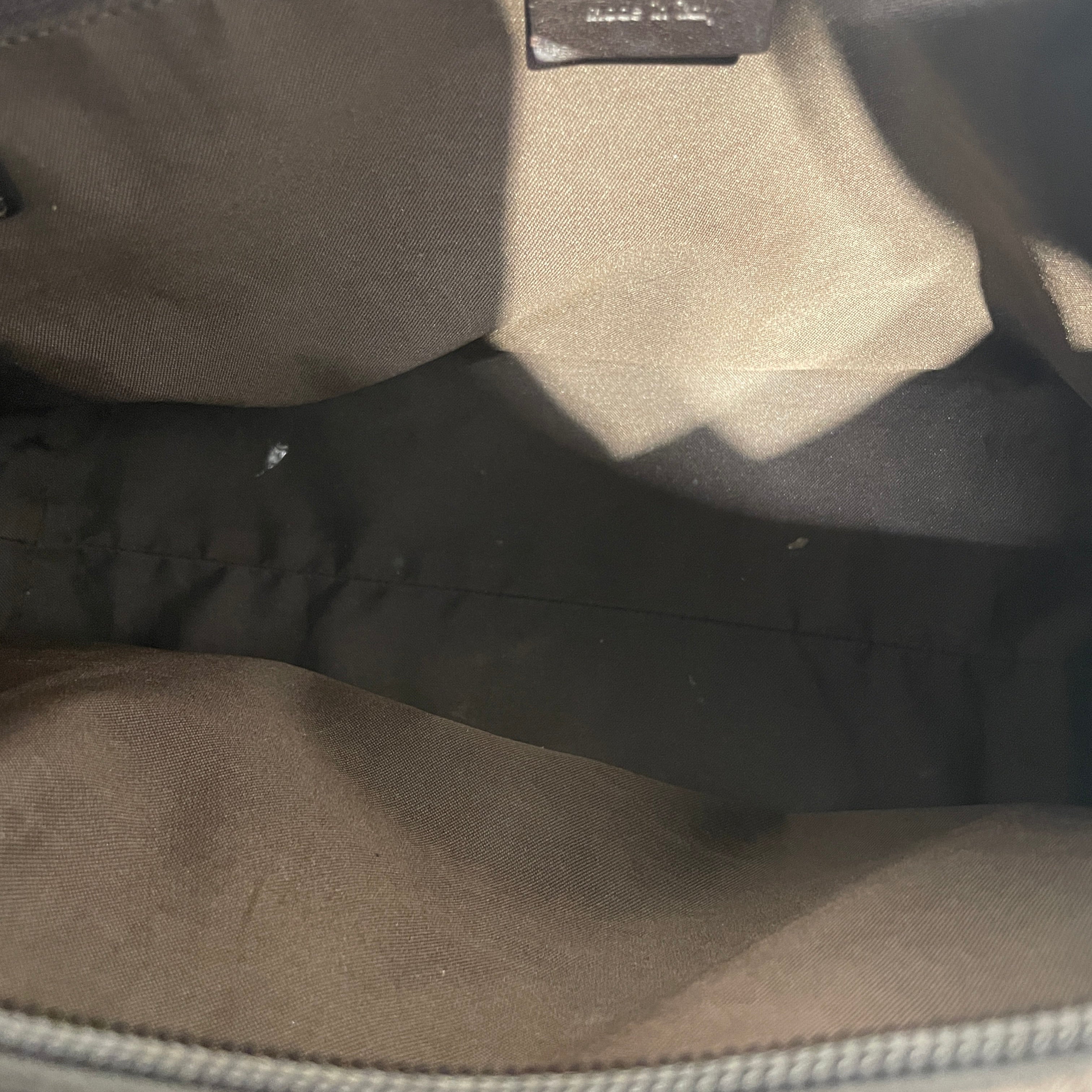 GUCCI/Hand Bag/Monogram/Nylon/BRW/SYN/SIGN view 5