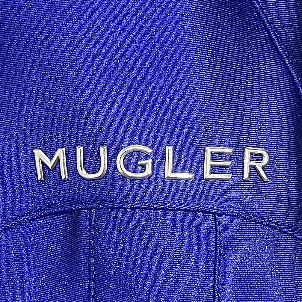 MUGLER/LS Dress/38/Polyester/BLU/ILLUSION PANEL DRESS view 4