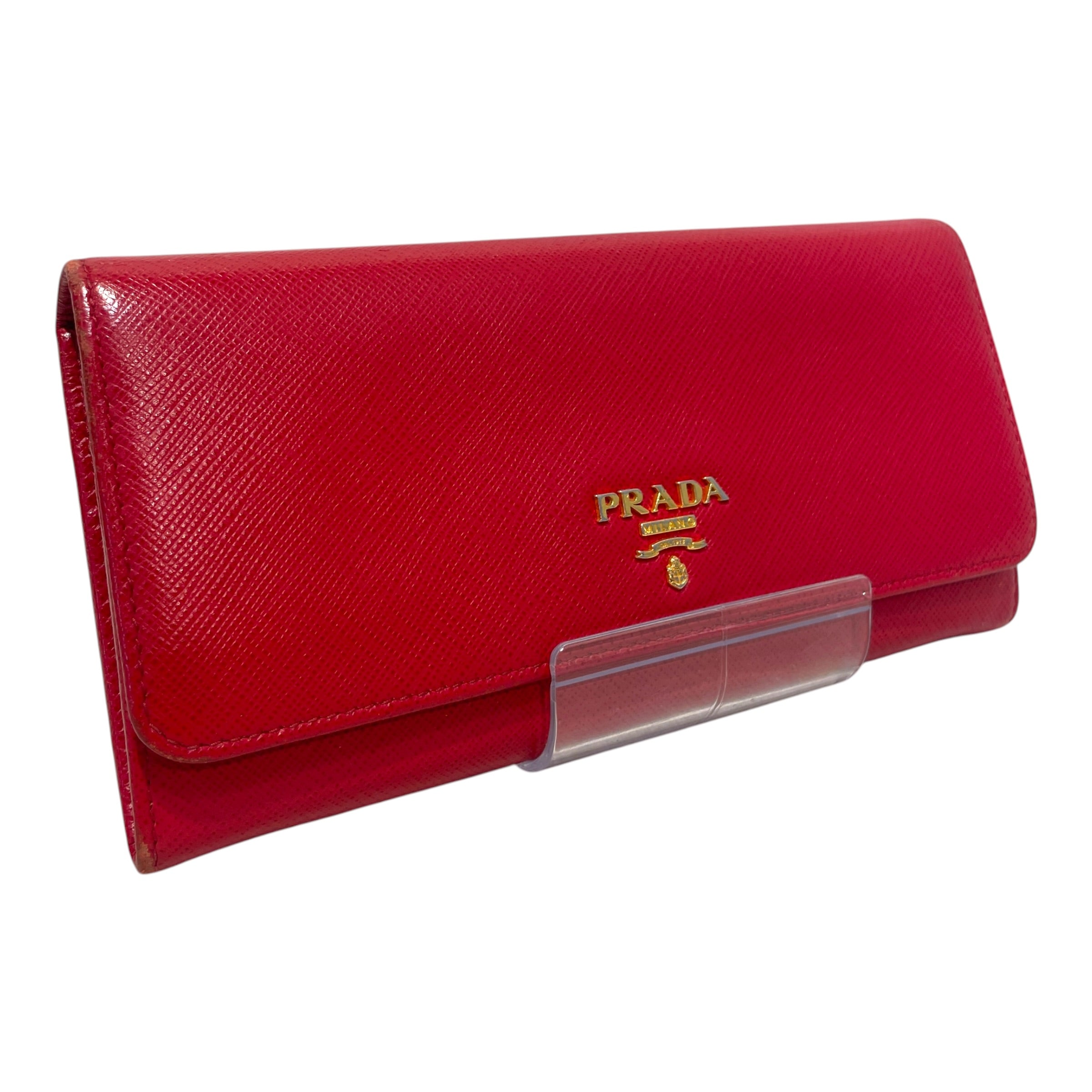 PRADA/Long Wallet/Leather/RED/L's/Saffiano view 1