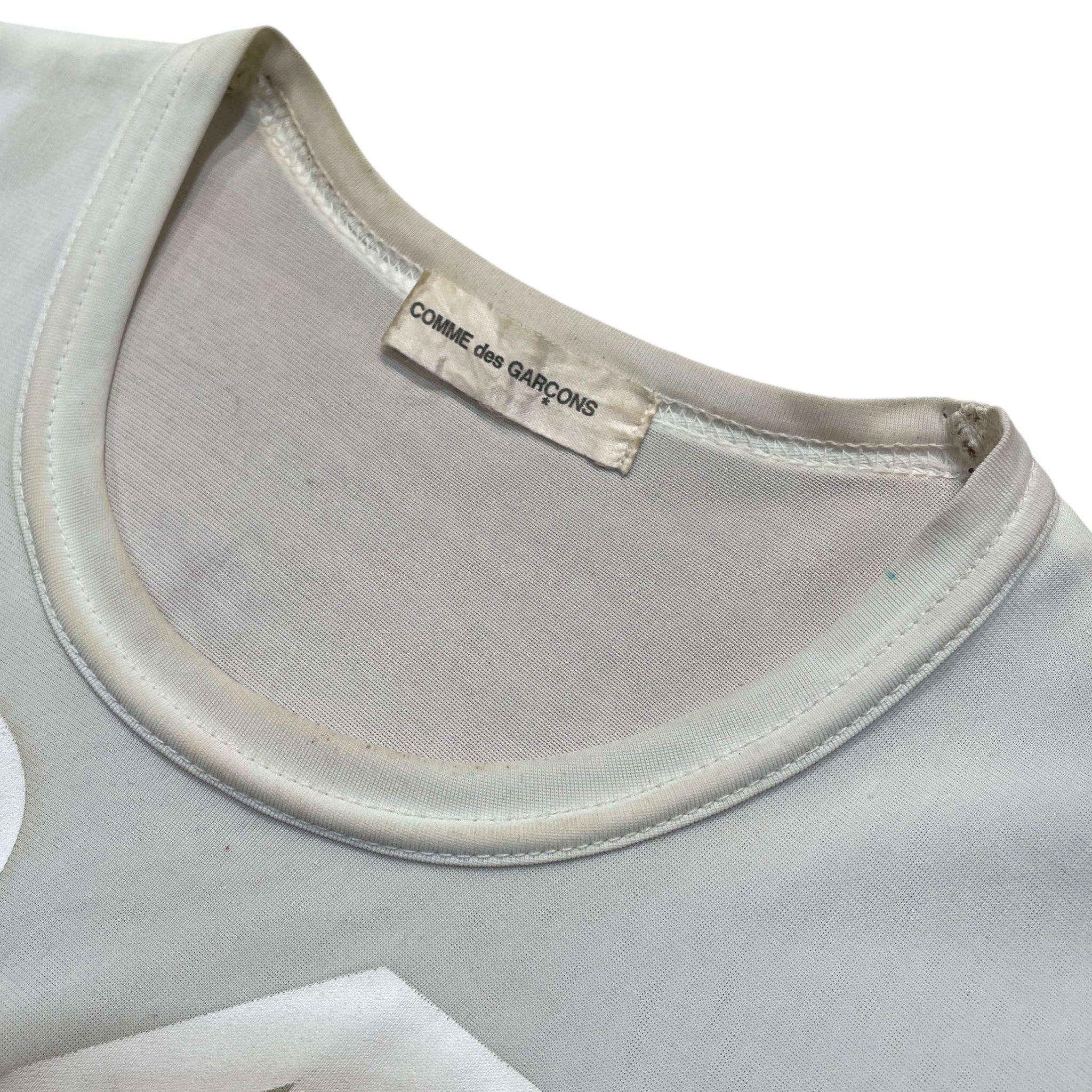 COMME des GARCONS/T-Shirt/S/Graphic/Nylon/WHT/ view 3