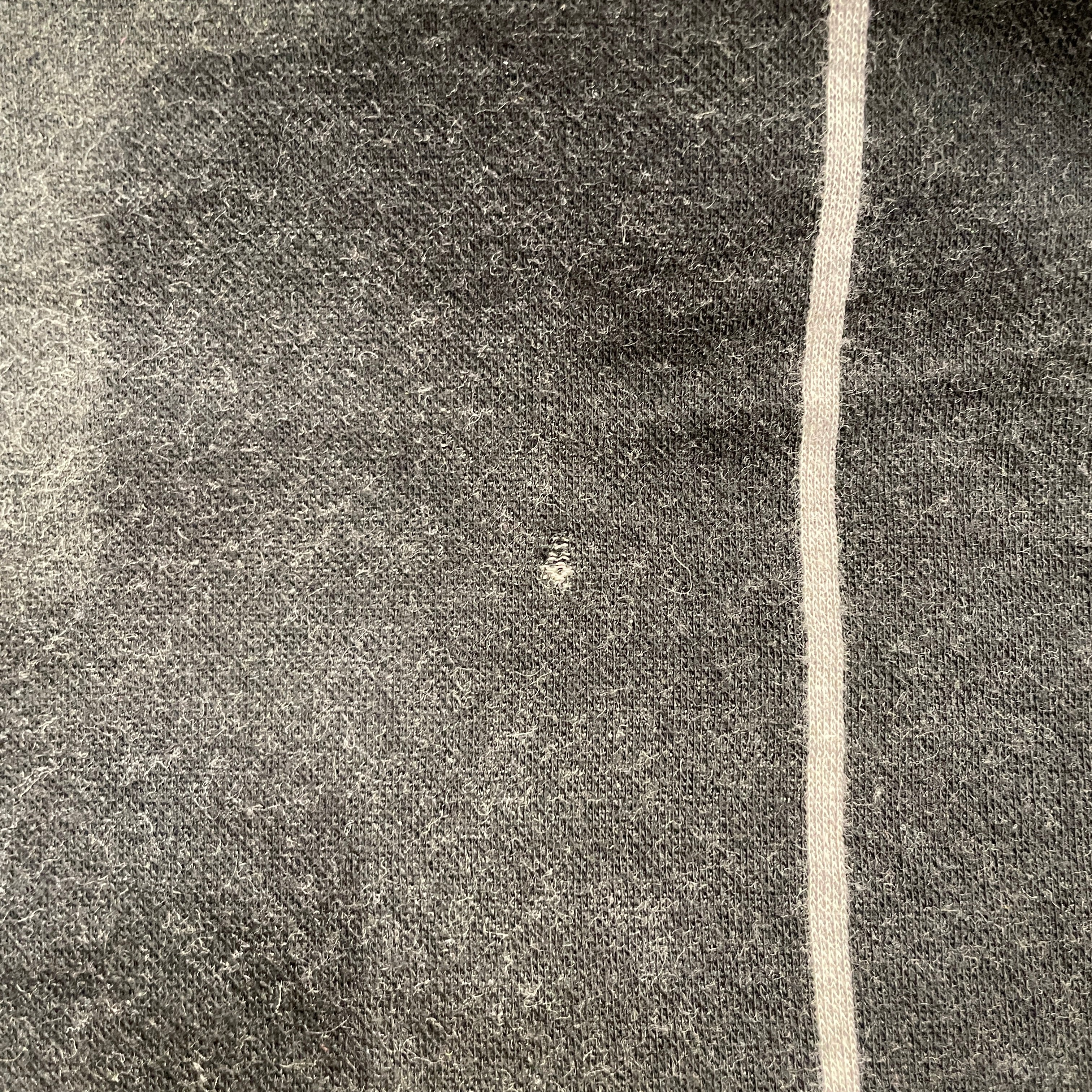 ISSEY MIYAKE/Sweater/3/Stripe/Wool/BLK/GRY STRIPE FRAYED SHOULDERS view 5