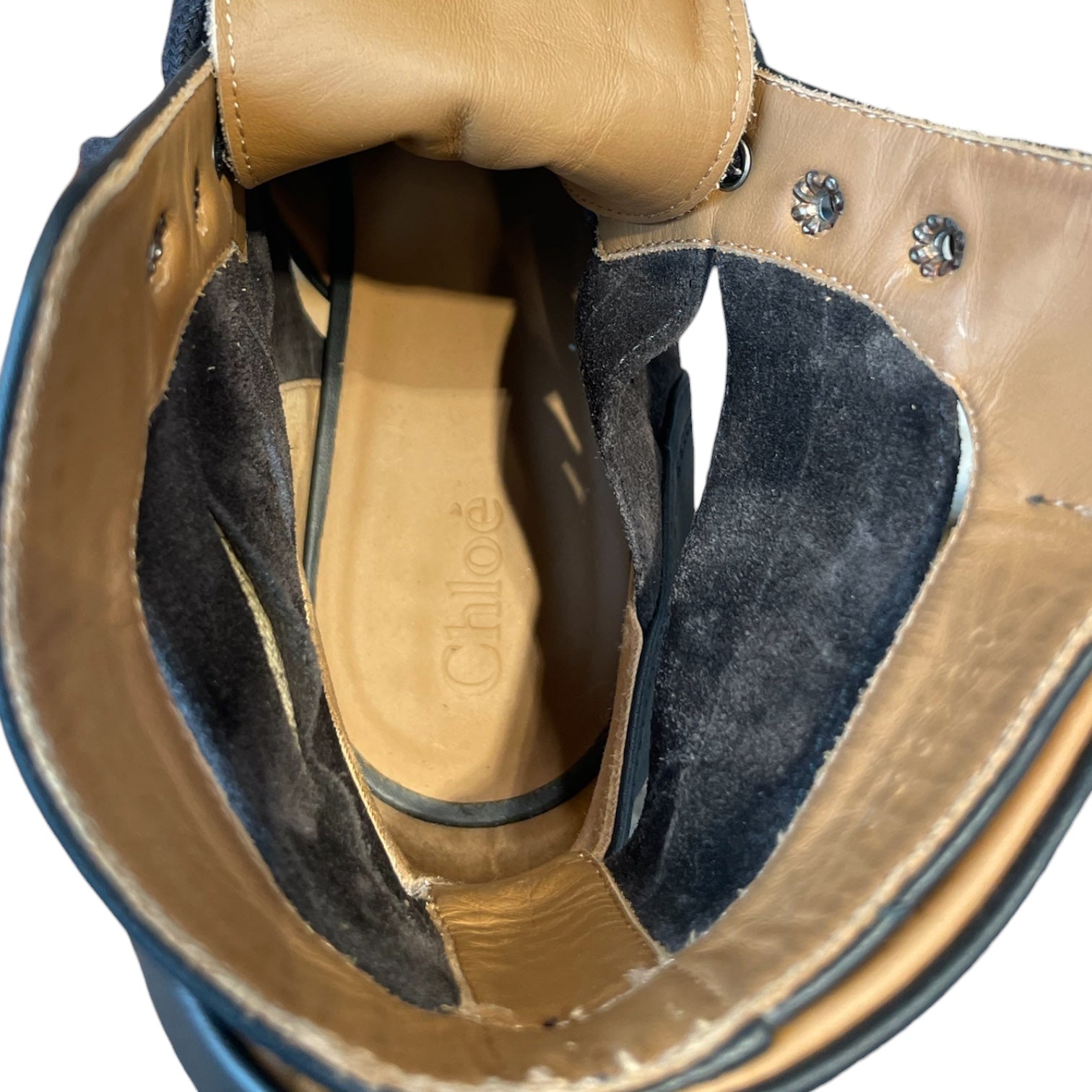 Chloe/Heels/US 6.5/Leather/BLK/DOUBLE BUCKLE,LACES,SLVCLASP view 3
