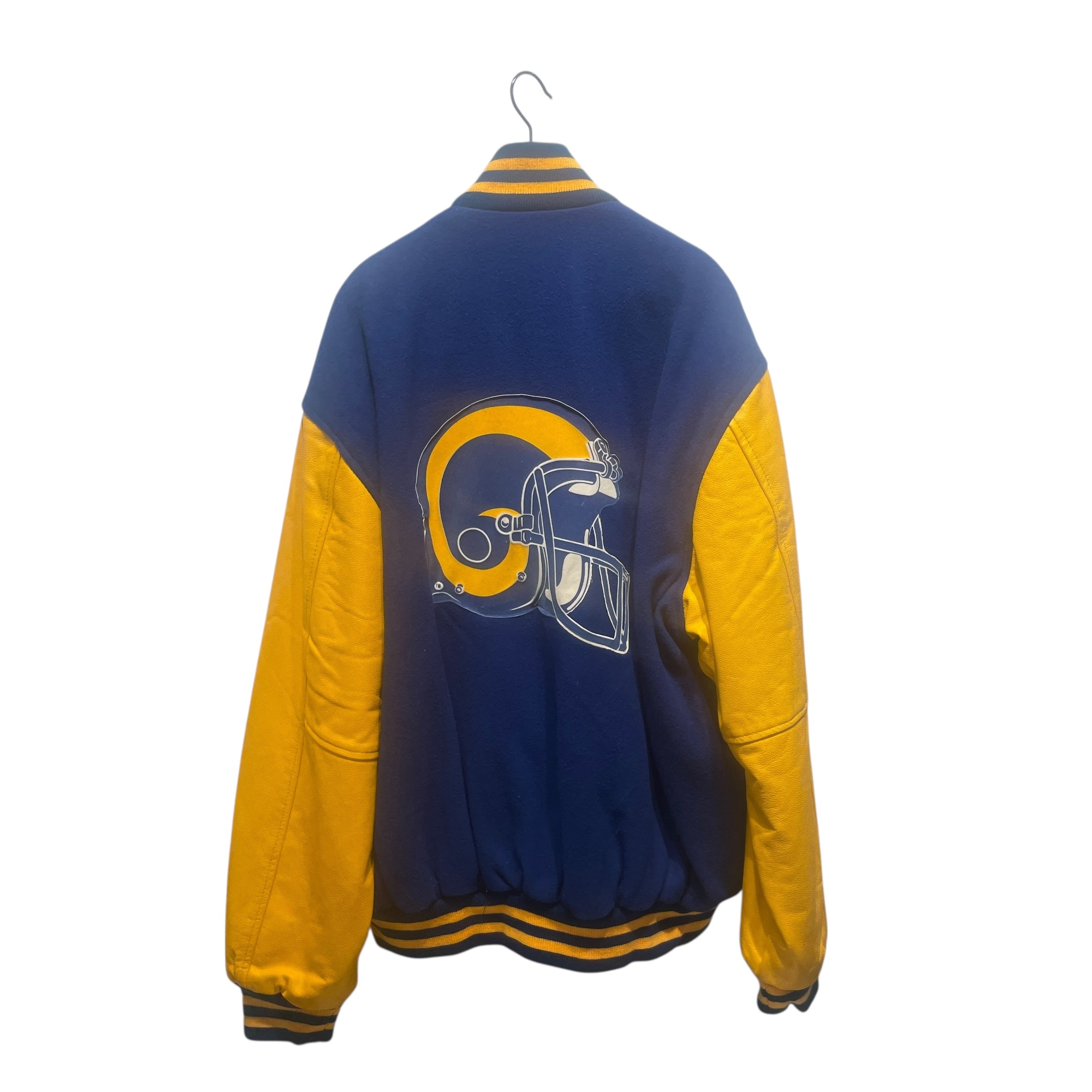 Vintage/Souvenir Jkt/XXXL/Cotton/BLU/All Over Print/LA RAMS MAVERICKS view 2