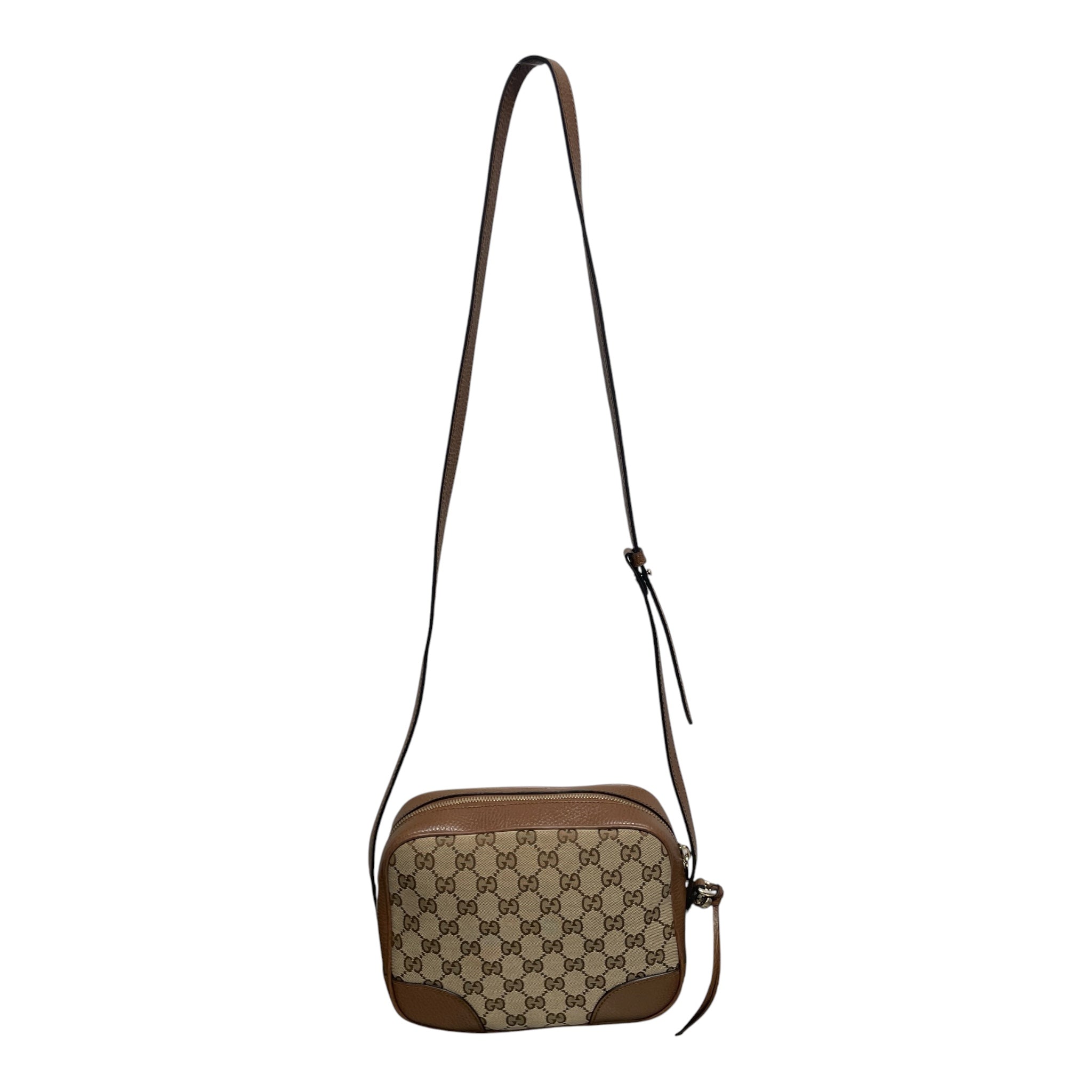 GUCCI/Cross Body Bag/Monogram/Cotton/BRW/canvas bree crossbody view 1