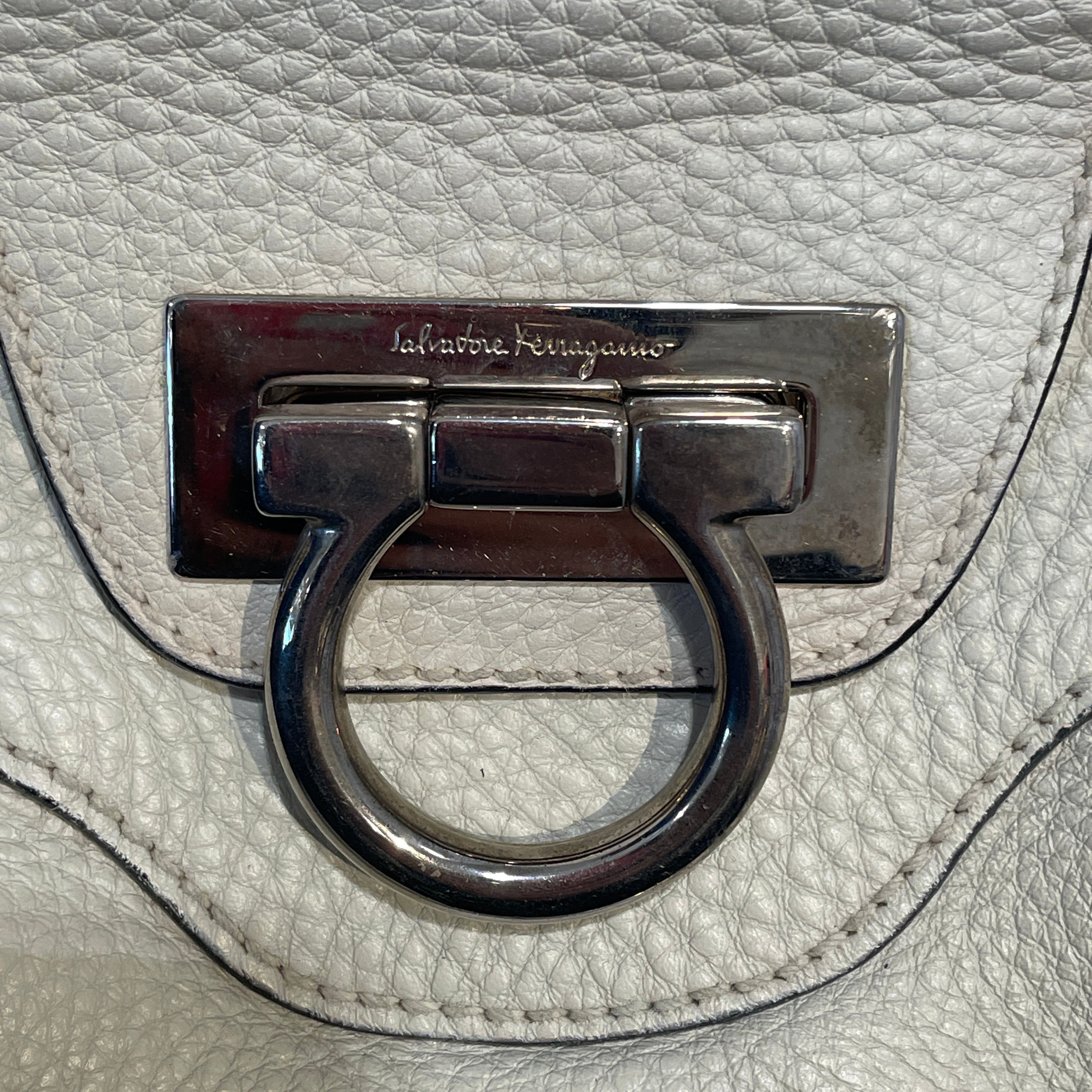 Salvatore Ferragamo/Hand Bag/Leather/CRM/Marisa Ganini Bag view 5