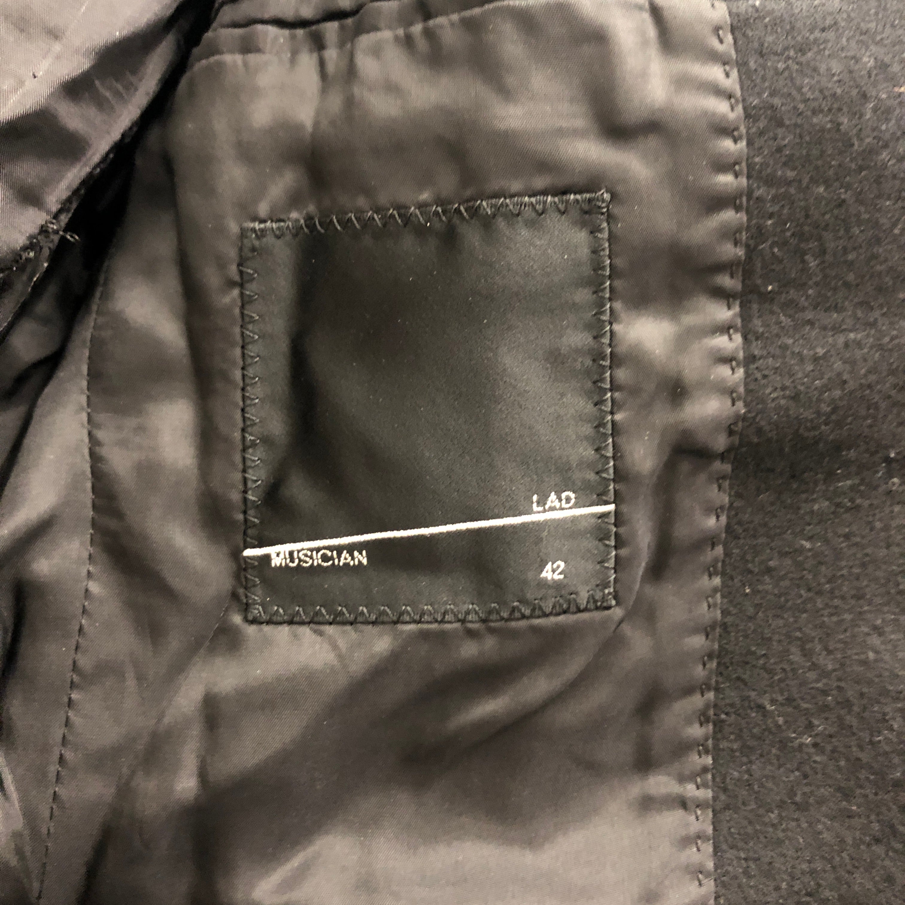 LAD MUSICIAN/Jacket/42/Wool/BLK/ view 3