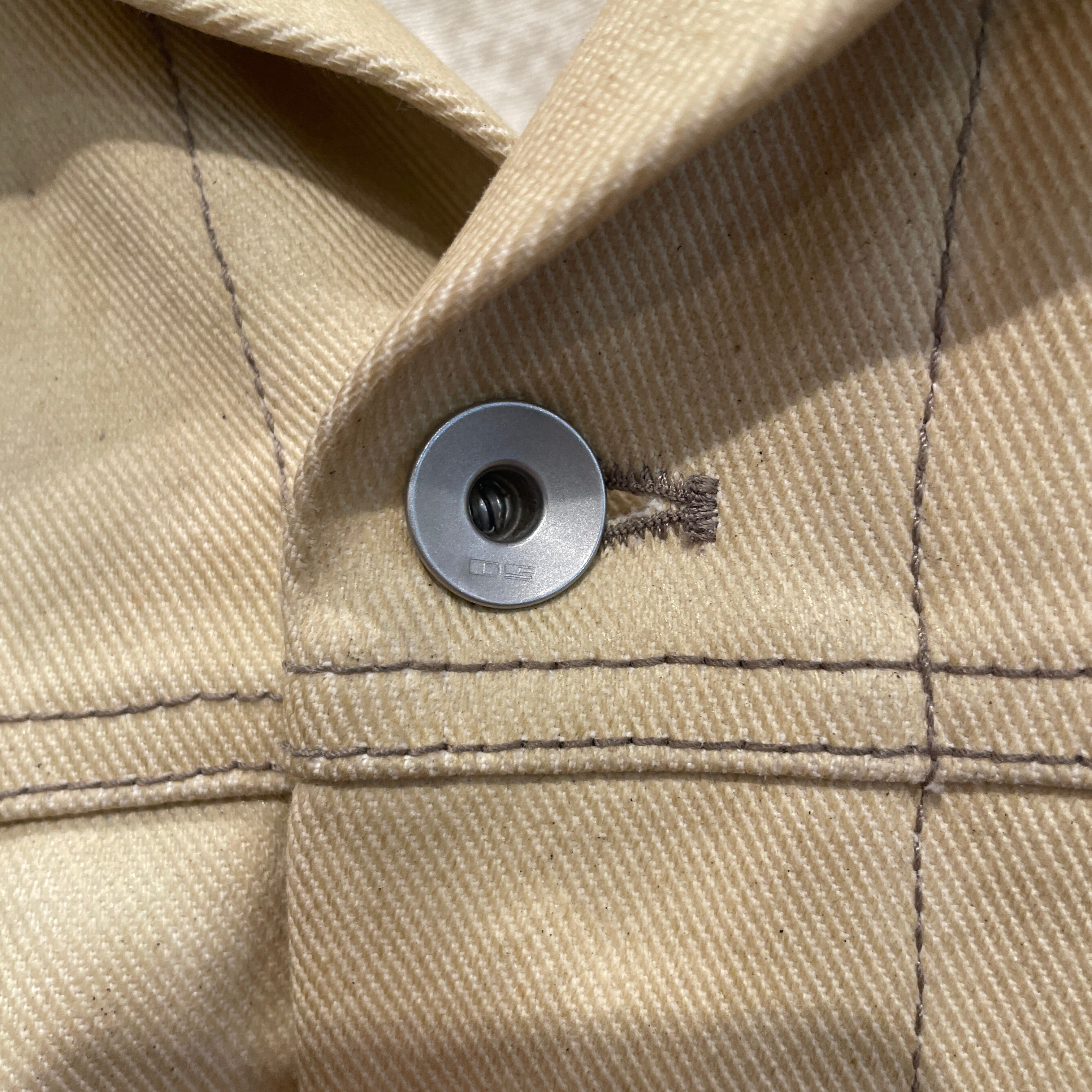 RICK OWENS DRKSHDW/Denim Jkt/XL/Cotton/BEG/JUMBO WORK JACKET view 7