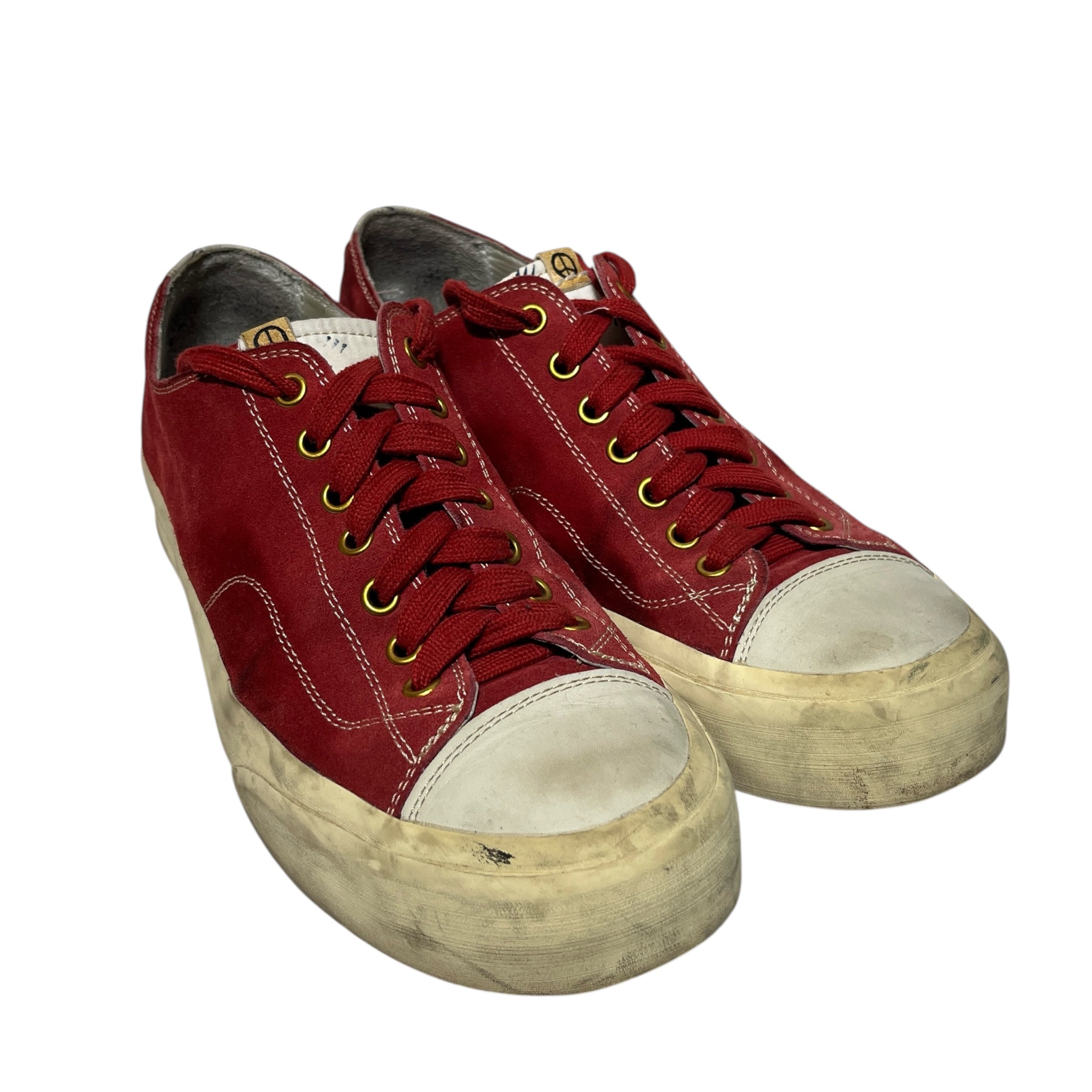 visvim/Low-Sneakers/US 9/Suede/RED/Skagway Lo Folk view 1