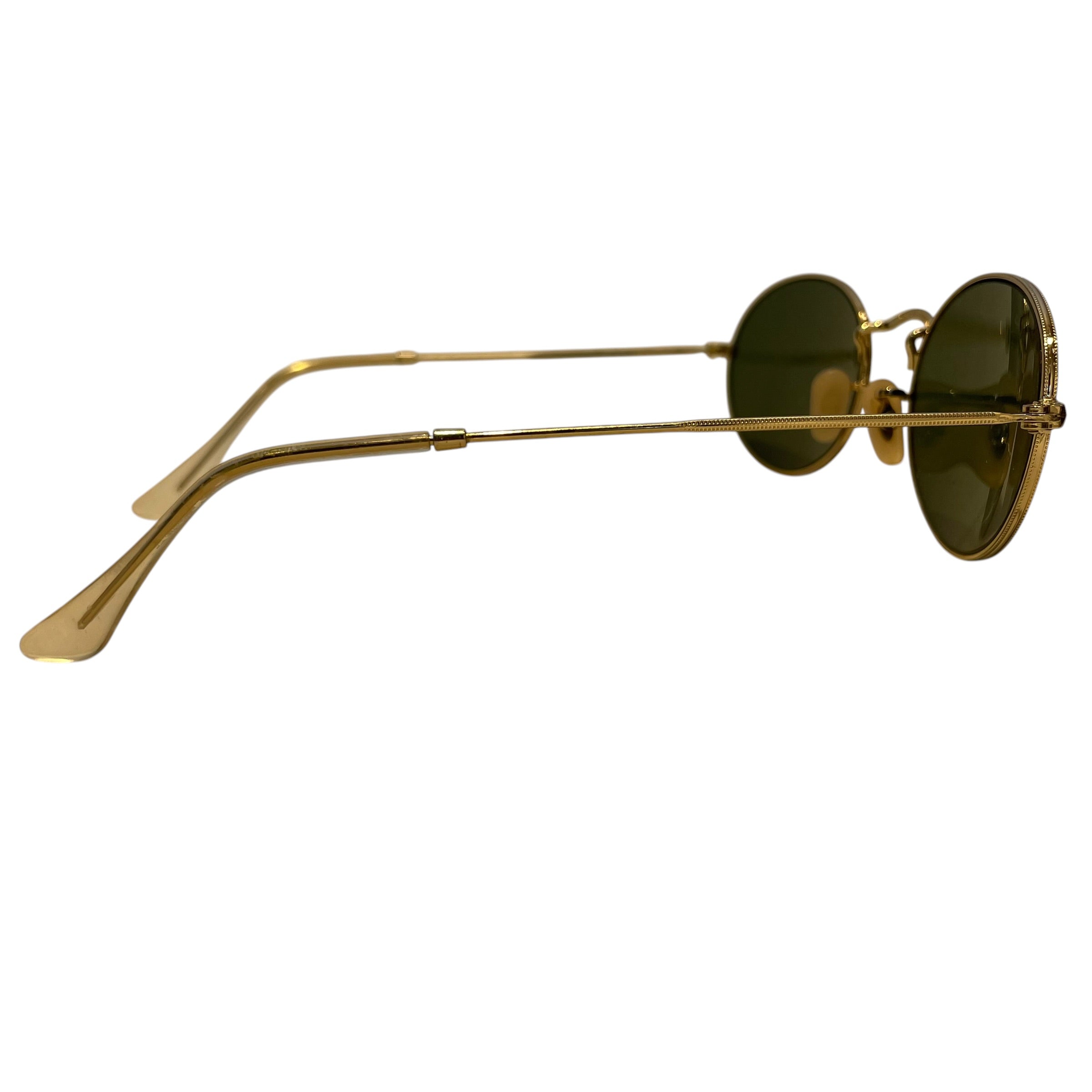 Ray-Ban/Sunglasses/Metal/GLD/L's/round metal/gld frame view 4