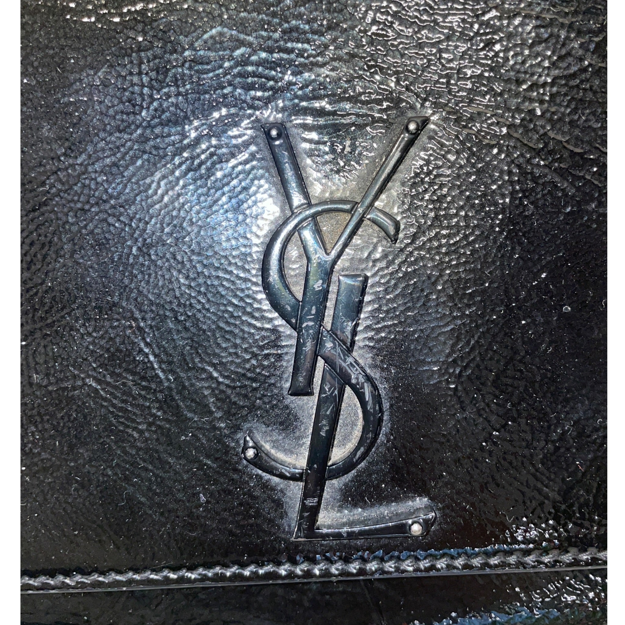 SAINT LAURENT/Cross Body Bag/Leather/BLK/PATENT LEATHER KATE view 6