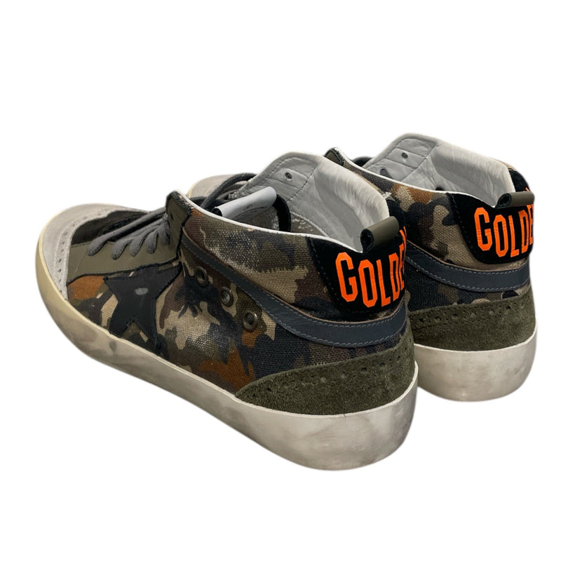 GOLDEN GOOSE/Low-Sneakers/EU 42/Camouflage/Suede/KHK/MIDSTAR