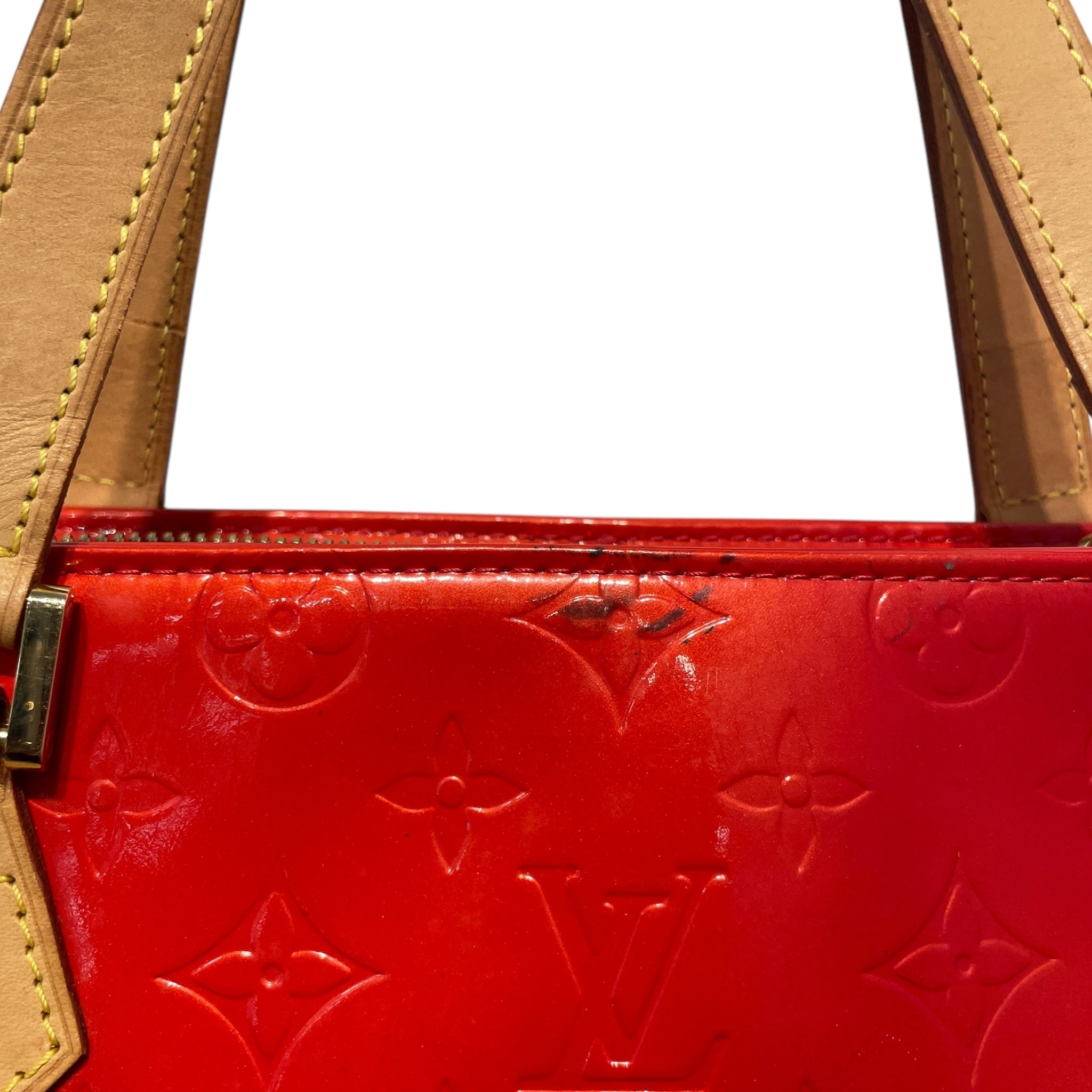LOUIS VUITTON/Hand Bag/OS/Monogram/Leather/RED/HOUSTON VERNIS view 6