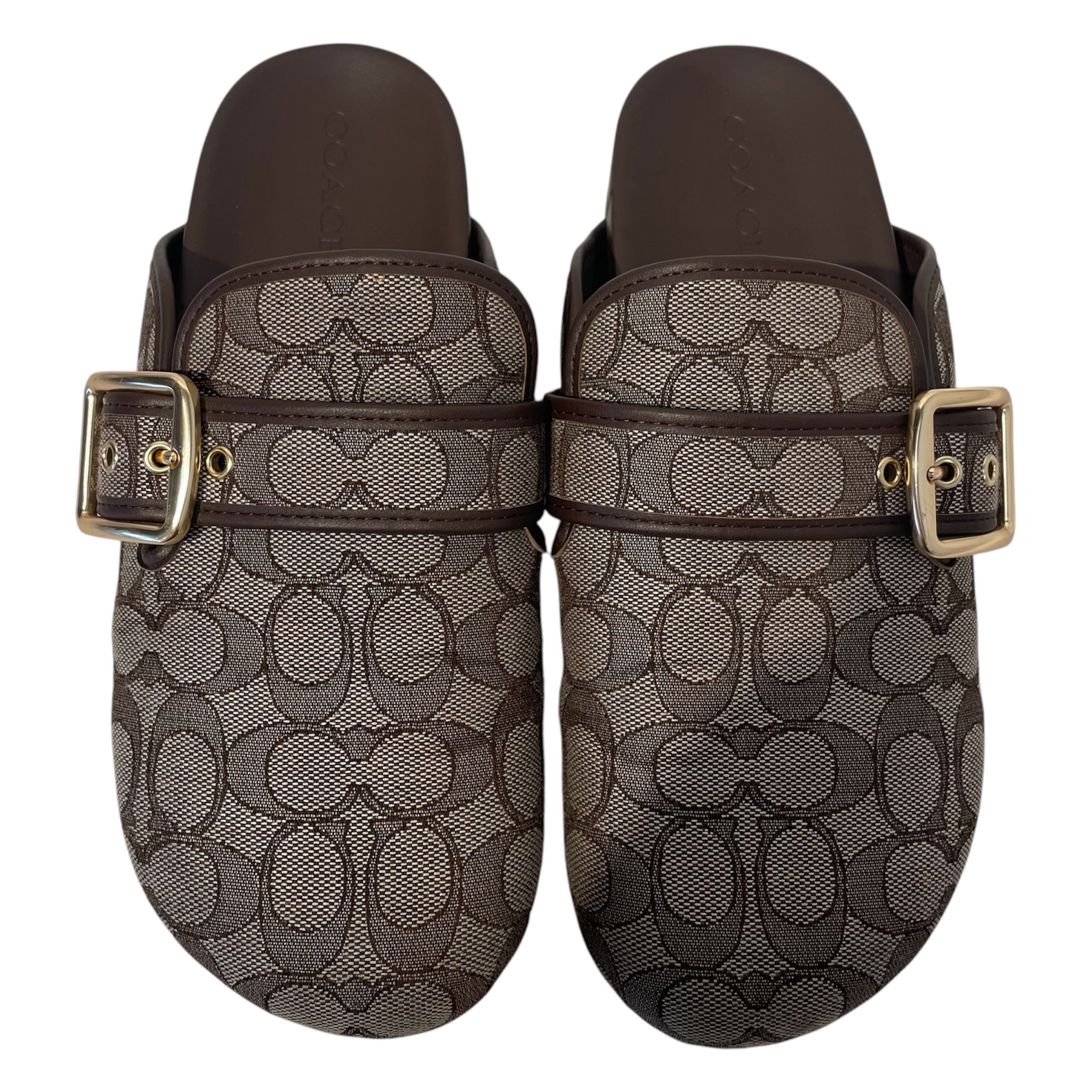 COACH/Sandals/US 10/Cotton/BRW/ view 3