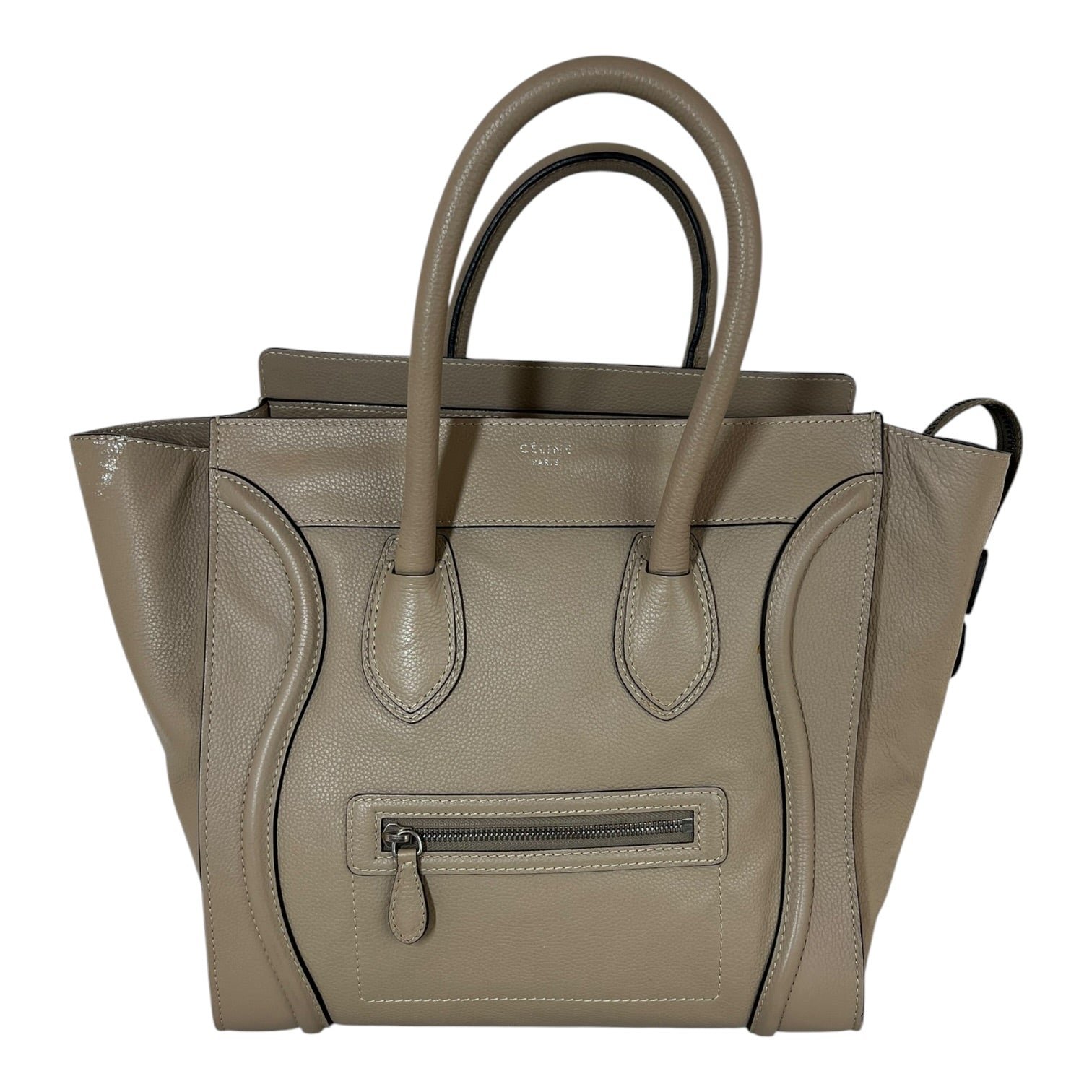 CELINE/Hand Bag/Leather/CML/LUGGAGE TOTE view 1
