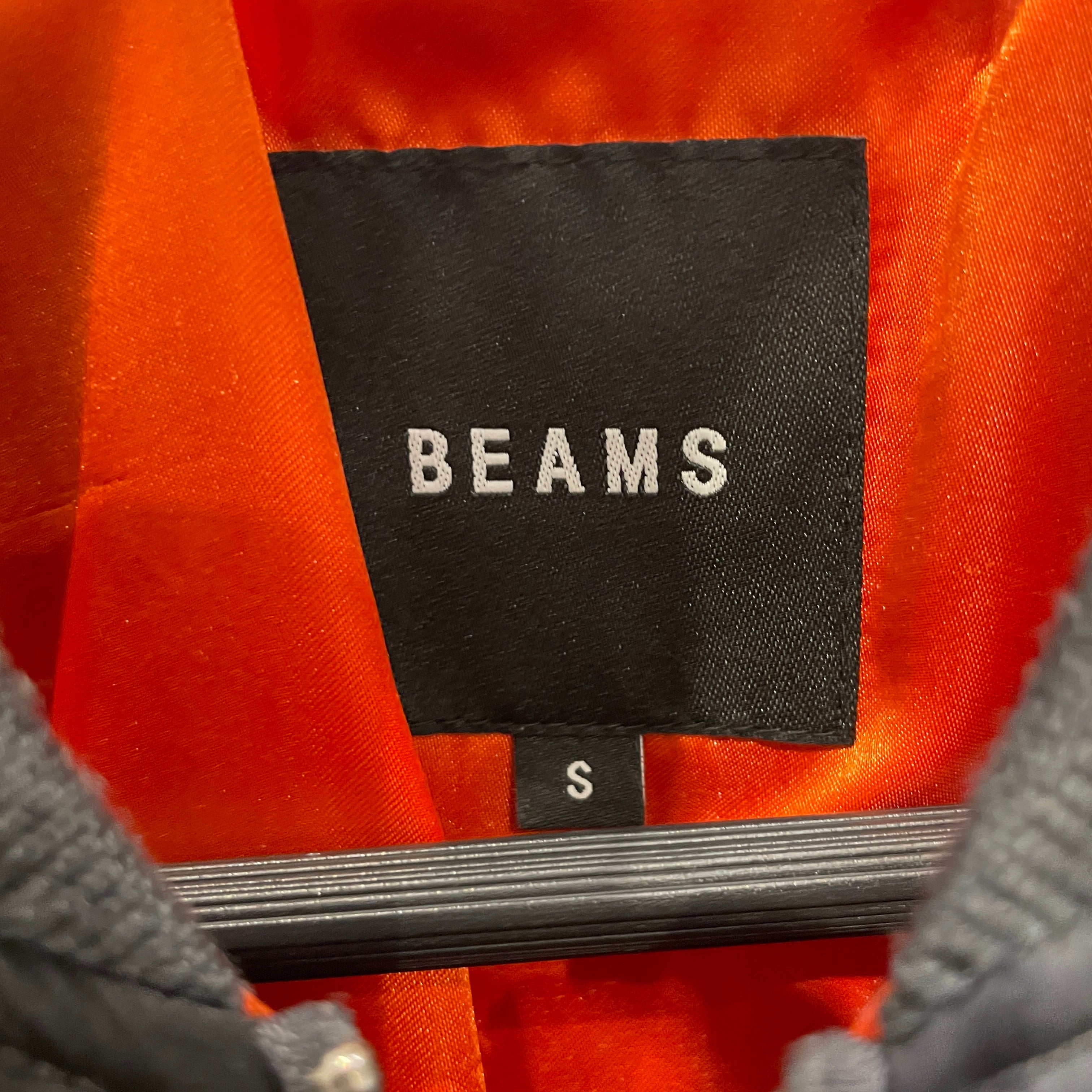 BEAMS/Flight Jkt/S/Nylon/BLK/TWO TONED BLACK BOMBER view 3