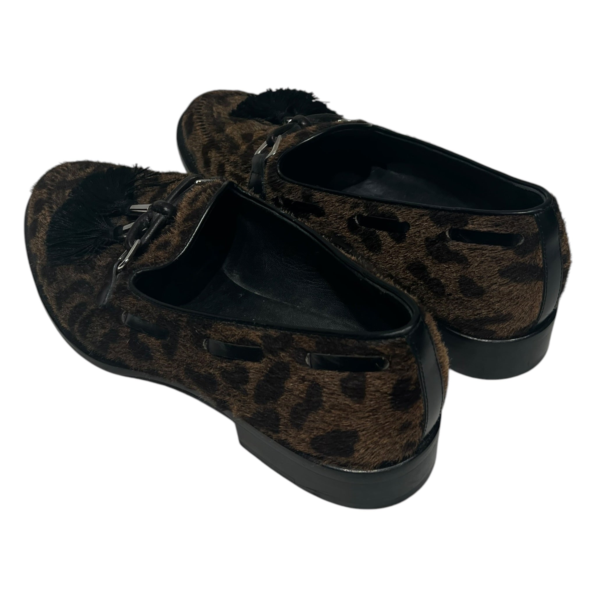 Giuseppe Zanotti/Loafers/EU 37/Leopard/BRW/leopard calf tassel loafer view 2