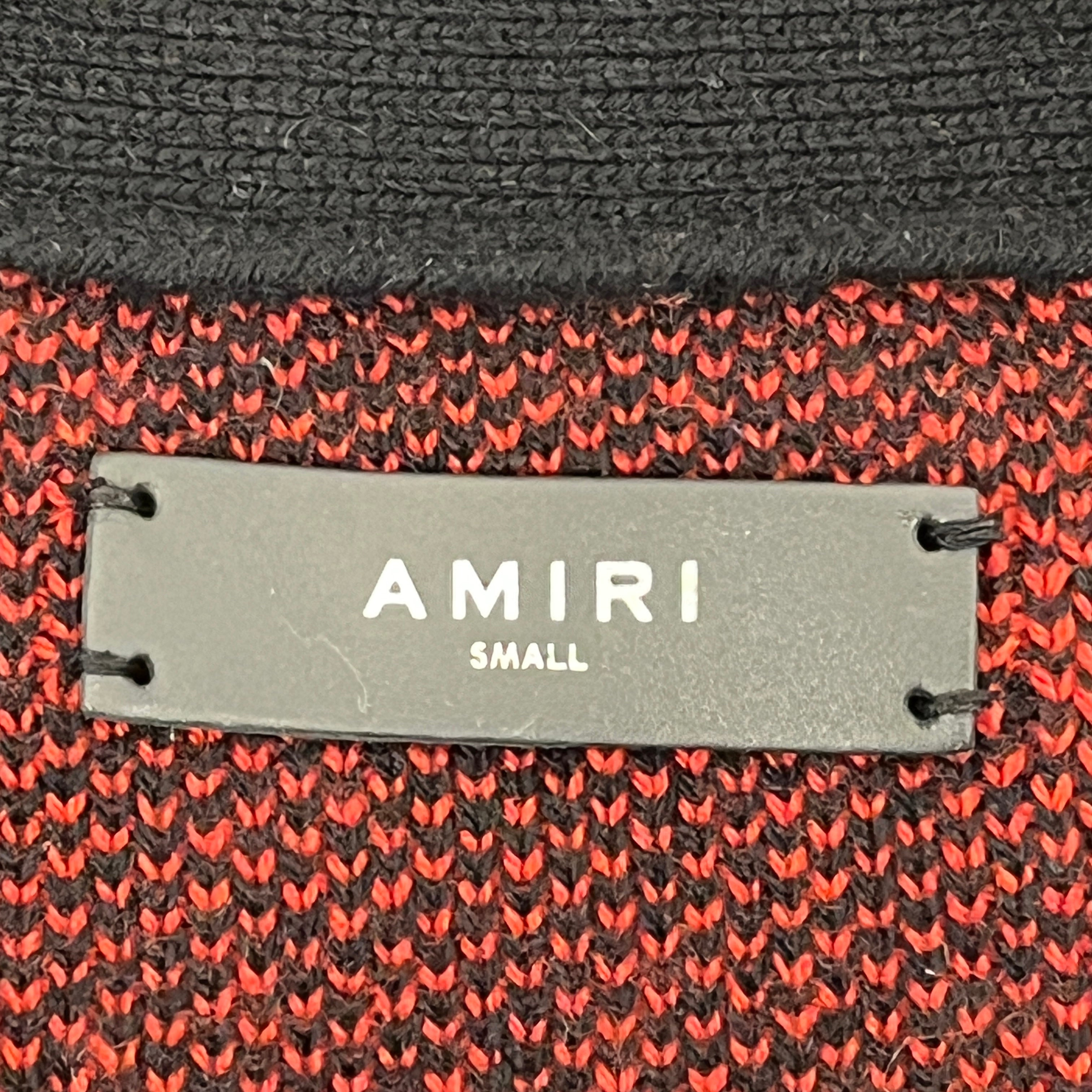AMIRI/Cardigan/S/All Over Print/Cashmere/BLK/BLACK & RED SNAKEPRINT view 3