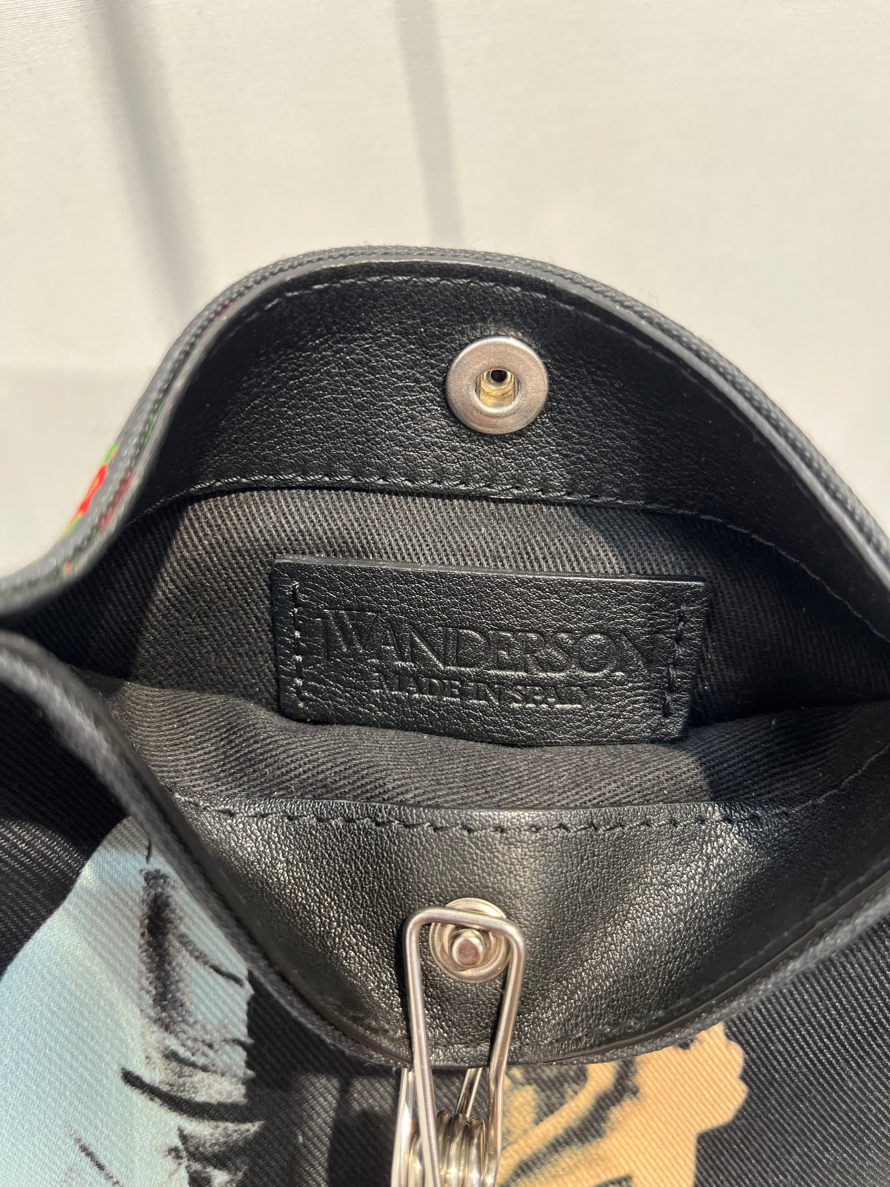JW ANDERSON(J.W.ANDERSON)/Cross Body Bag/FREE/Graphic/Cotton/BLK/BEADED FRINGE DRAWSTRING view 5