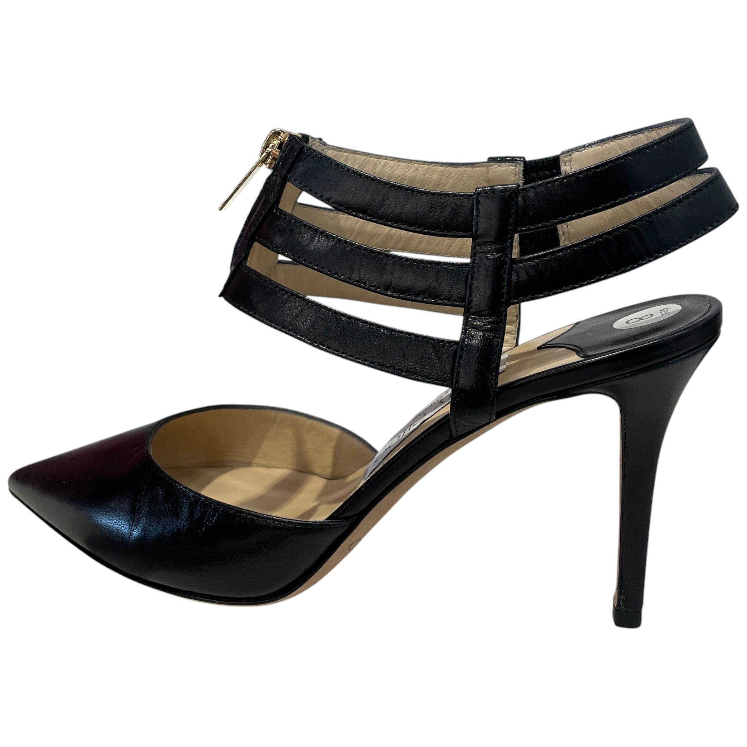 JIMMY CHOO/Heels/US 8/Leather/BLK/ view 4