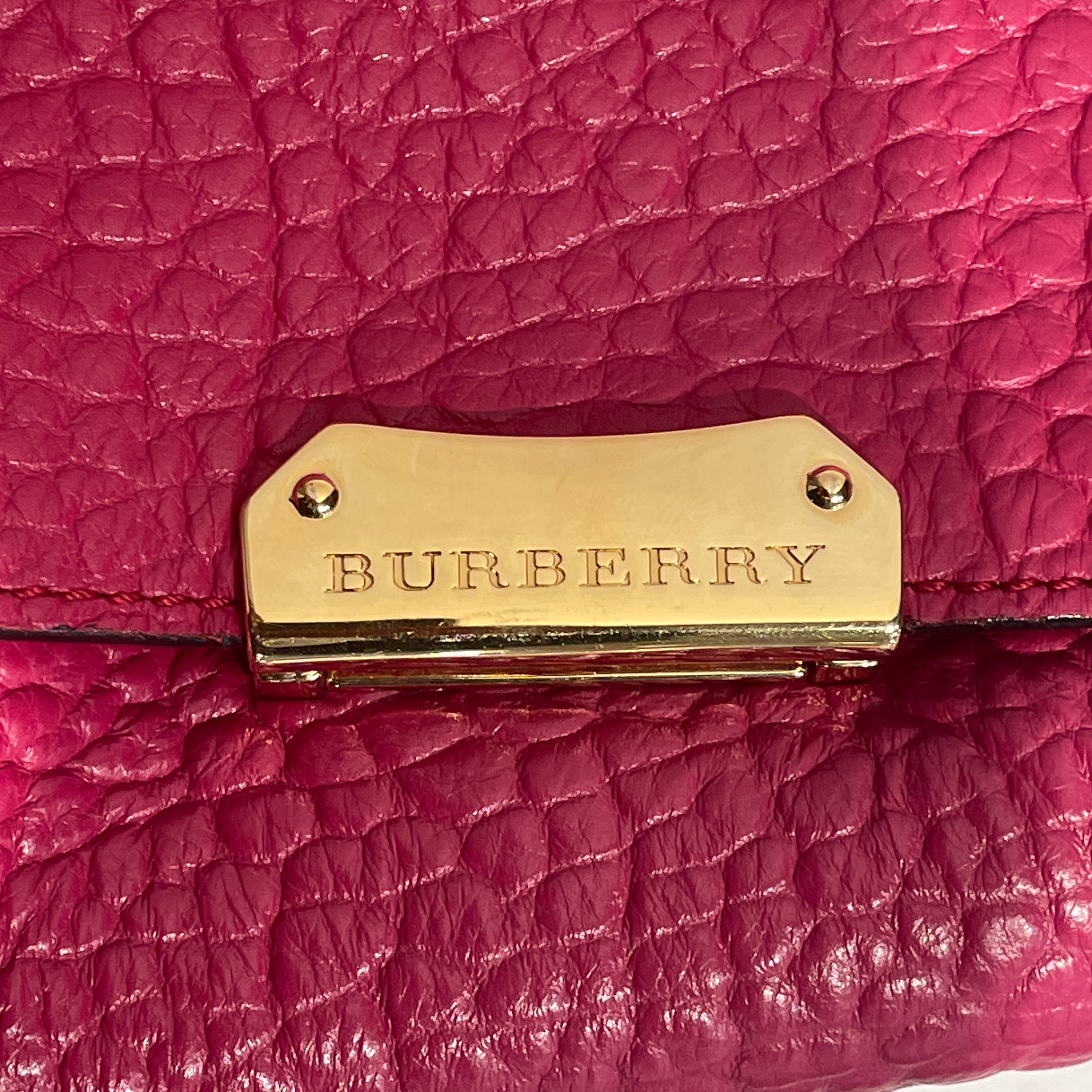 BURBERRY/Cross Body Bag/Leather/PNK/Mildenhall Leather Red Bag view 3
