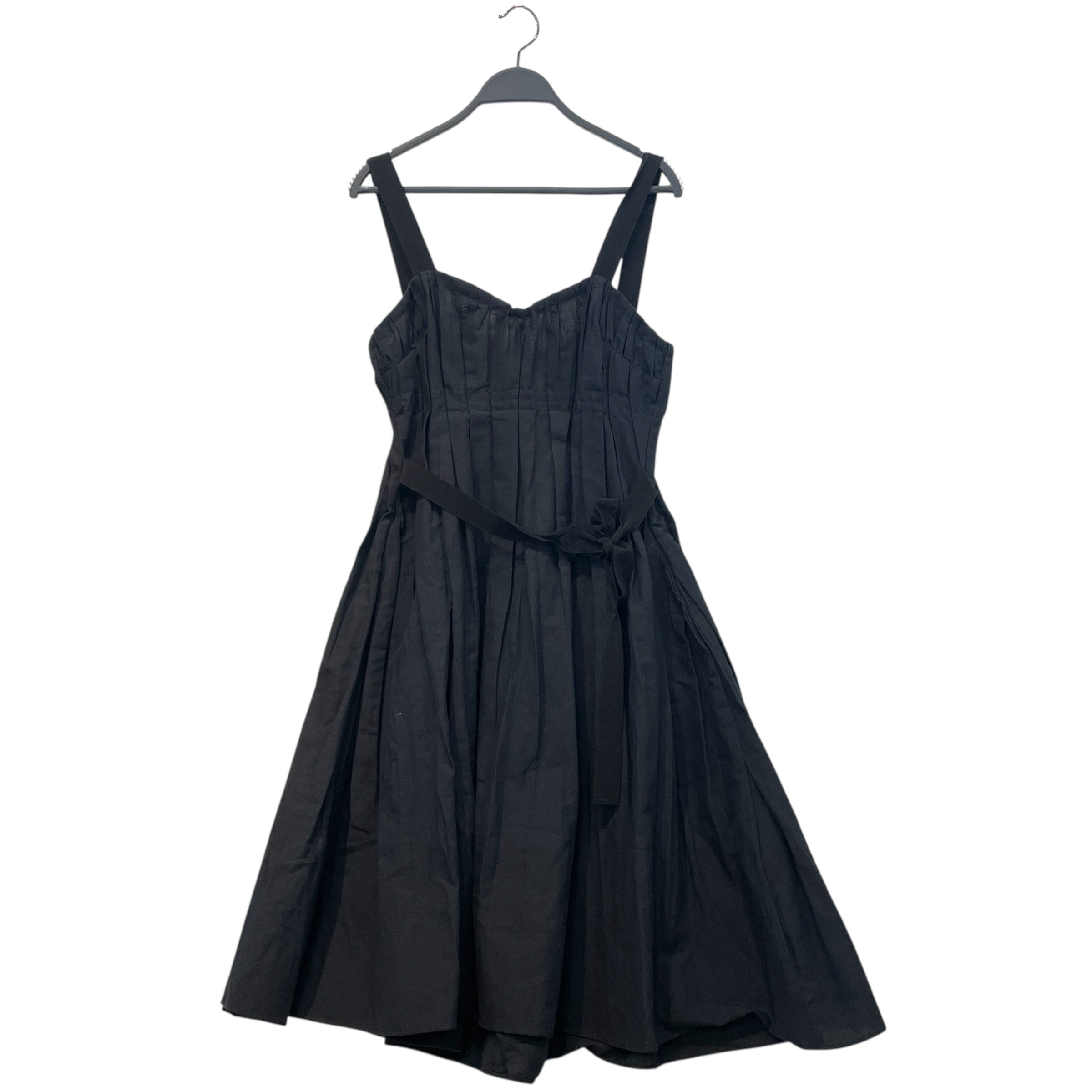Brock Collection/SS Dress/4/Cotton/BLK/Midi Length/Pleated All Around view 1