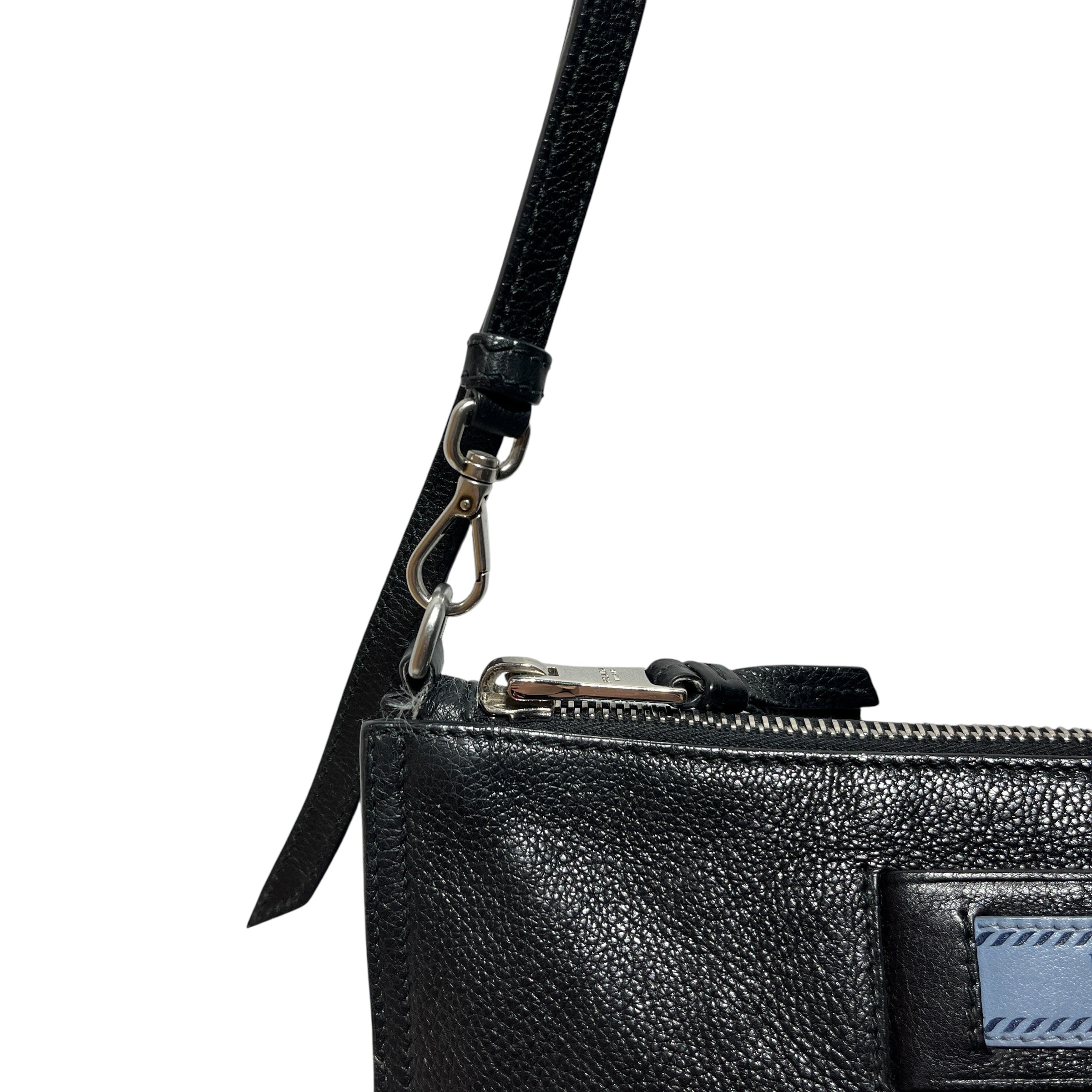 PRADA/Hand Bag/Leather/BLK/CALF HANDBAG view 4