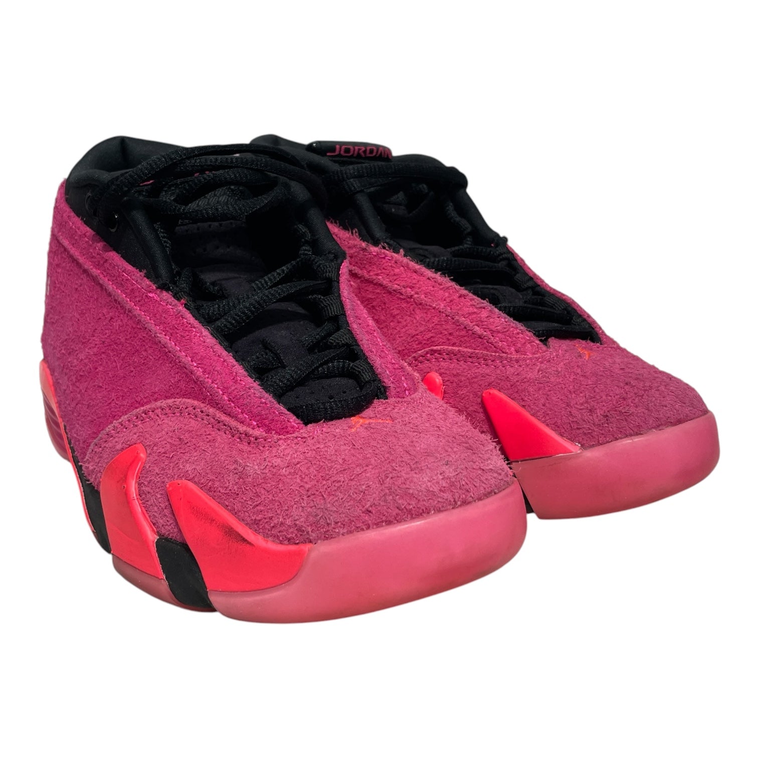 NIKE/Hi-Sneakers/US 7/Suede/PNK/jordan 14 shocking pink view 1