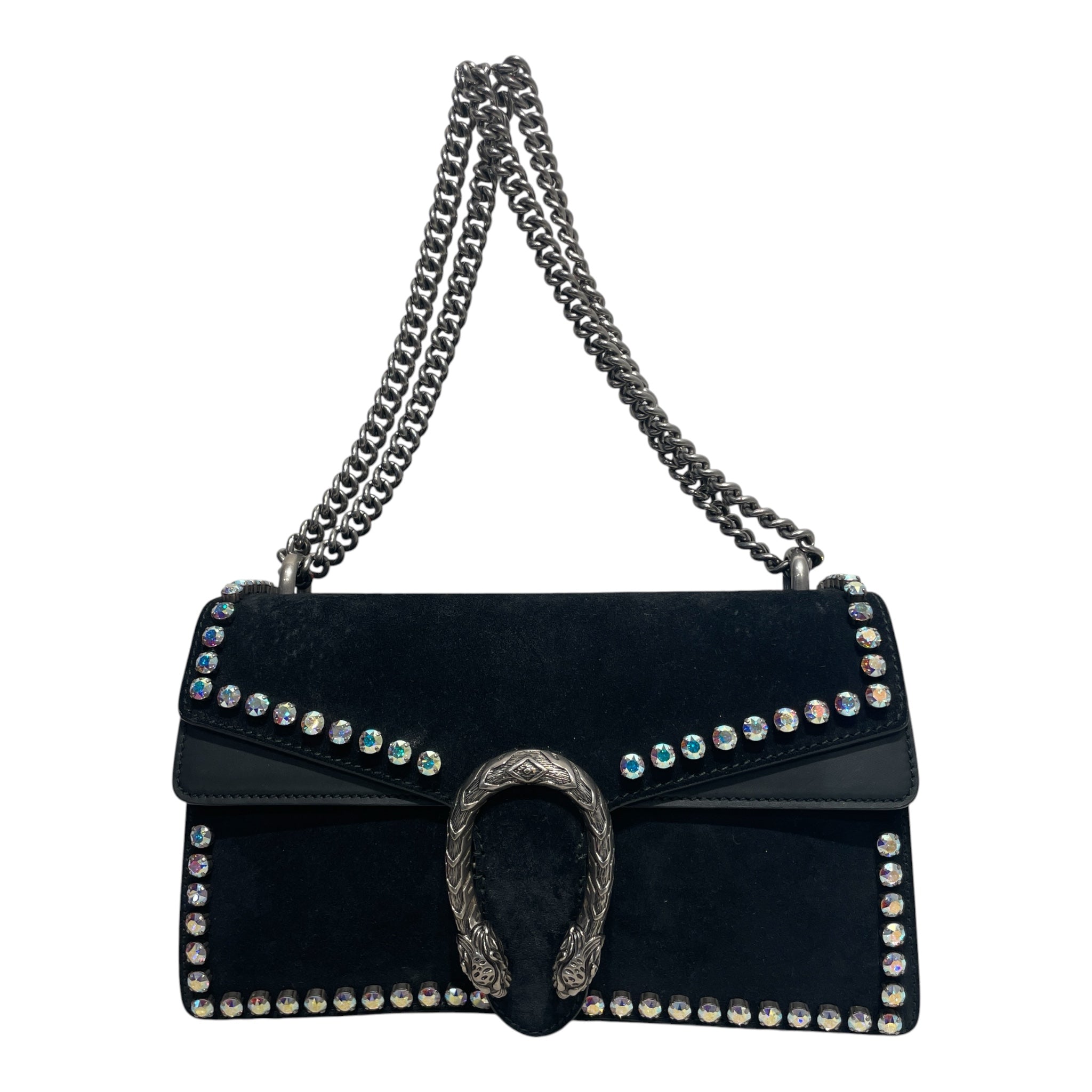 GUCCI/Cross Body Bag/Suede/BLK/gucci dionysus view 1
