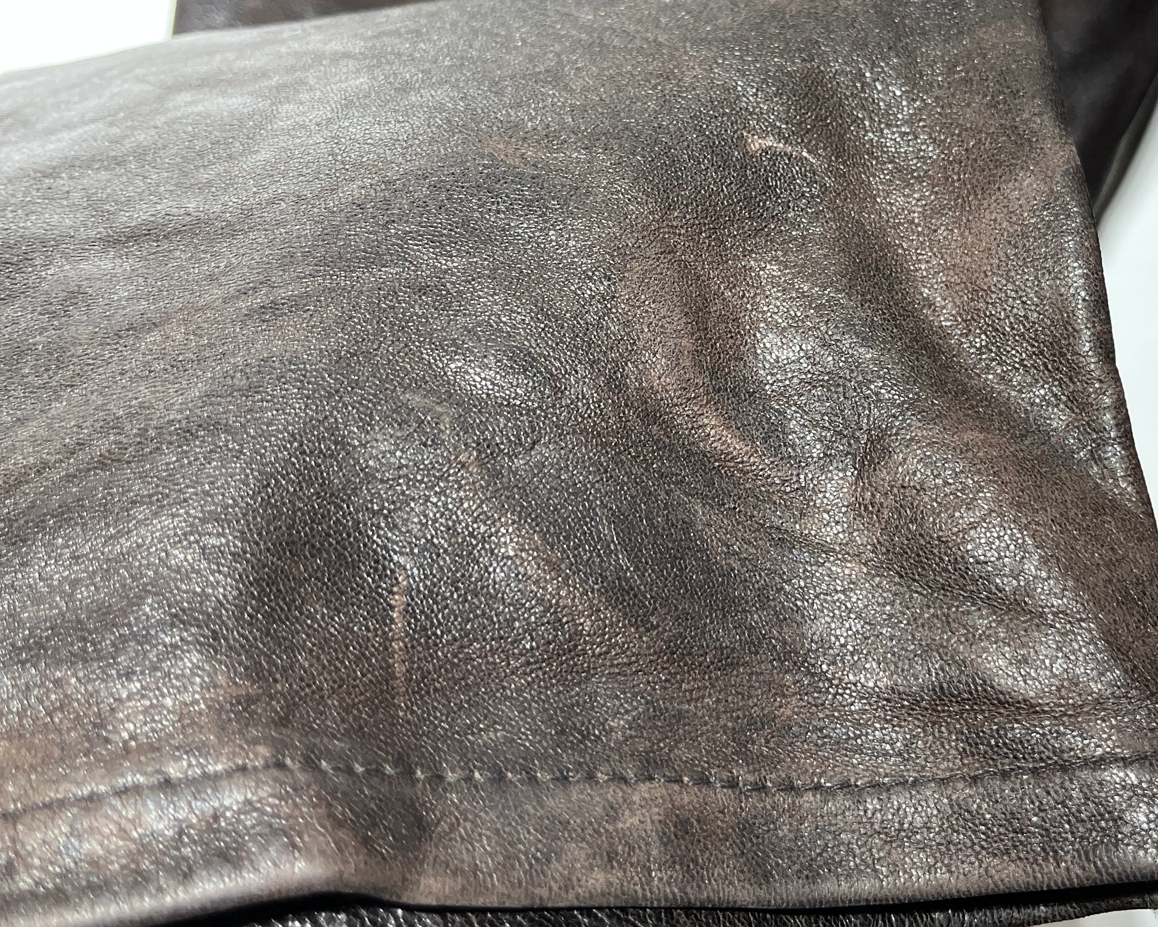 STUSSY/Straight Pants/32/Lambskin/BRW/Lambskin Big 'Ol view 7
