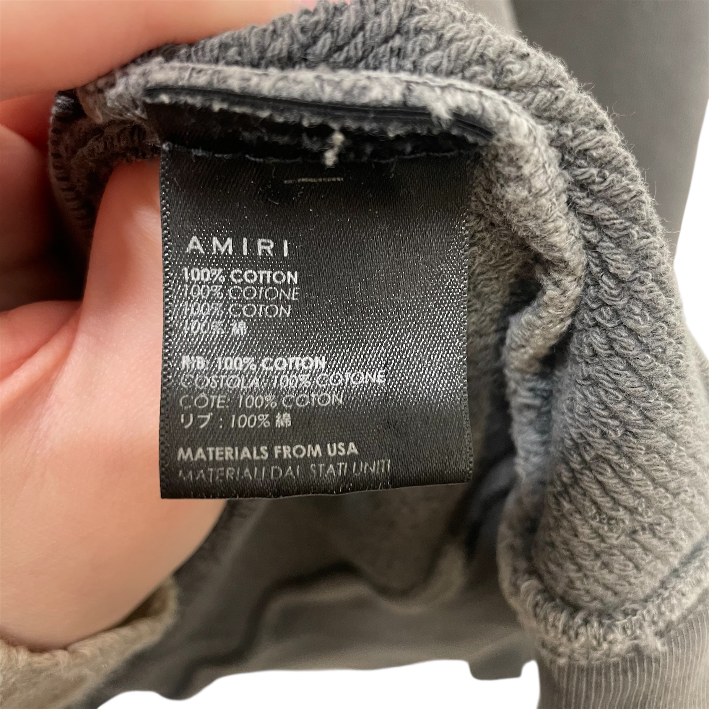 AMIRI/Sweatshirt/S/Cotton/GRY/logo sweatshirt view 4