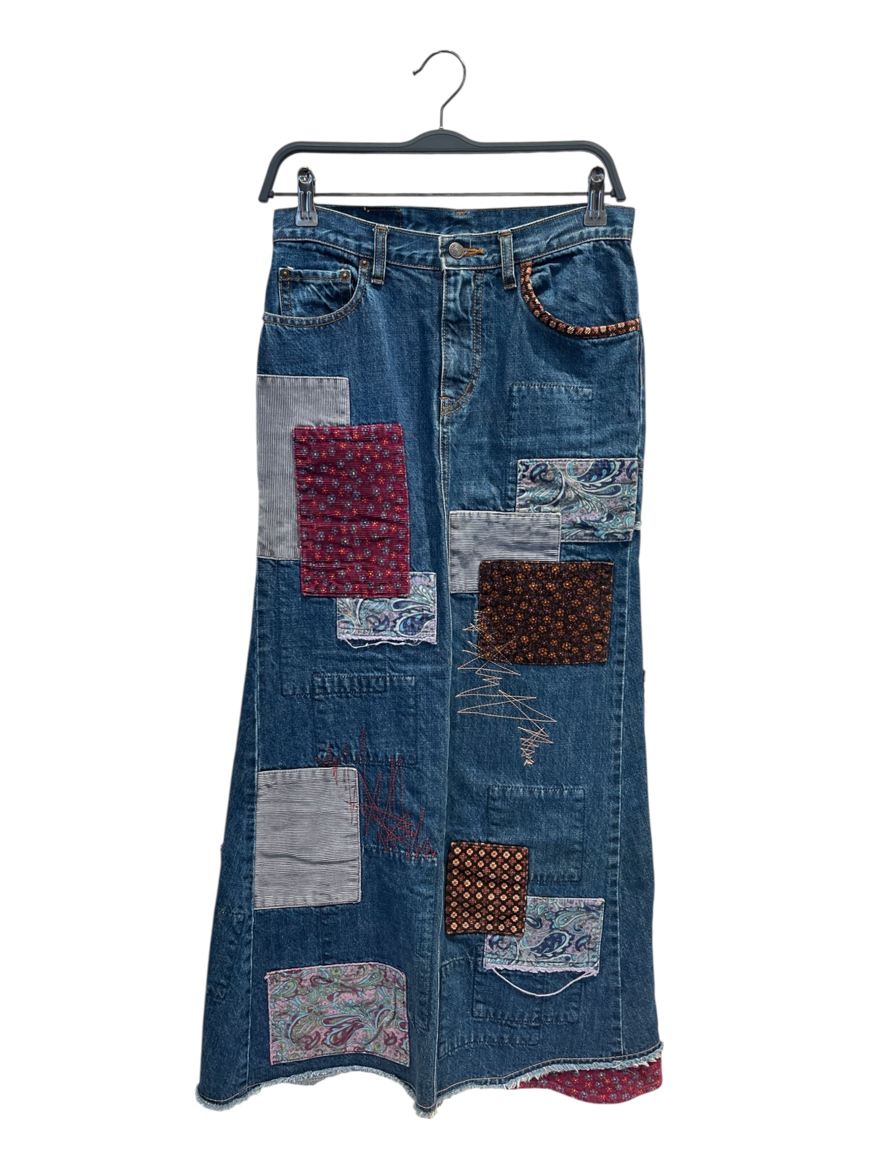 HYSTERIC GLAMOUR/Long Skirt/S/Floral Pattern/Cotton/IDG/Midi Length/ view 1