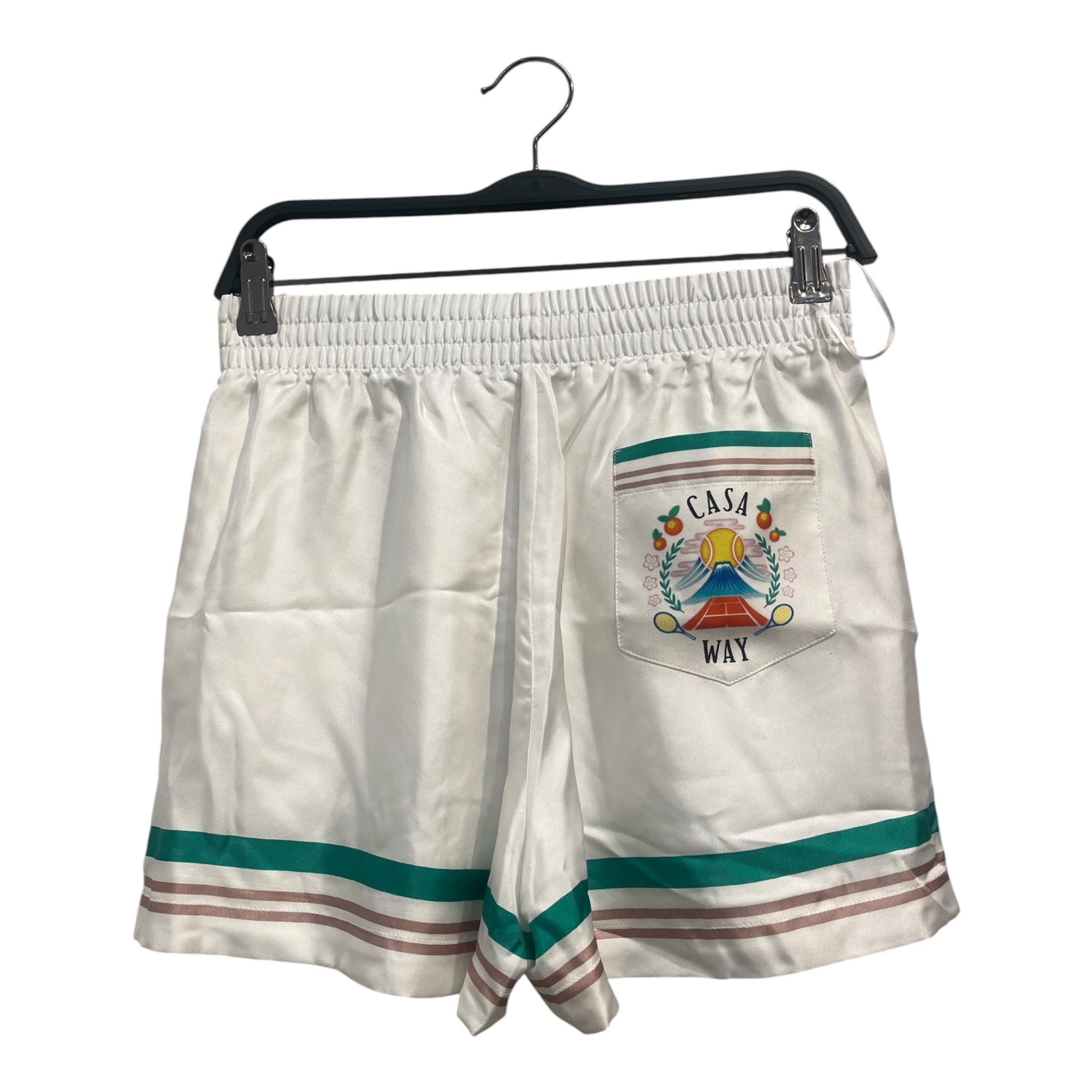 CASABLANCA/Shorts/XS/Graphic/Silk/WHT/"CASA WAY" TENIS CLUB view 2